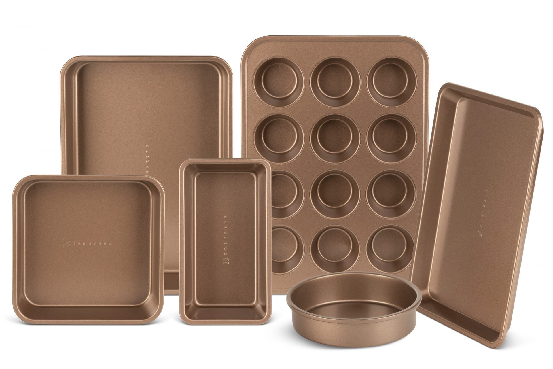 Edenberg Topf-Set Exklusives GoldTopfset Kasserolle Küchenutensilien Backutensilien, Aluminium, Keramik (20-tlg., Zeitloses Design des Topfsets. Eine ideale Geschenkidee)