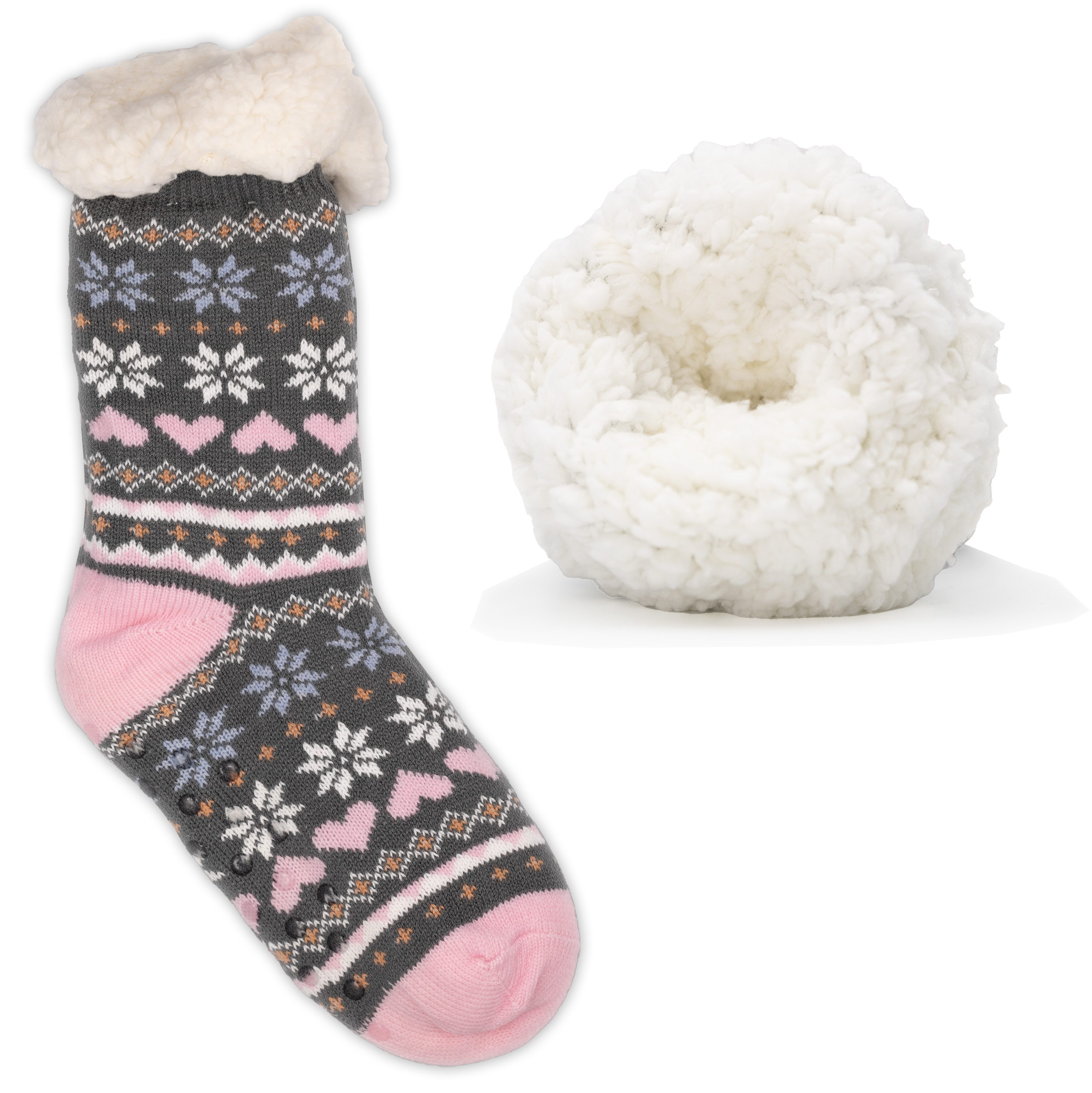 Frostfighter Haussocken Damen Hüttensocken mit ABS Stoppersohle (1-Paar) Hü günstig online kaufen