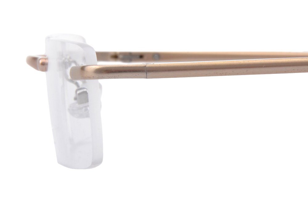 Edison & King Lesebrille Clarity, leichte randlose Brille – entspiegelt – dünne Bügel