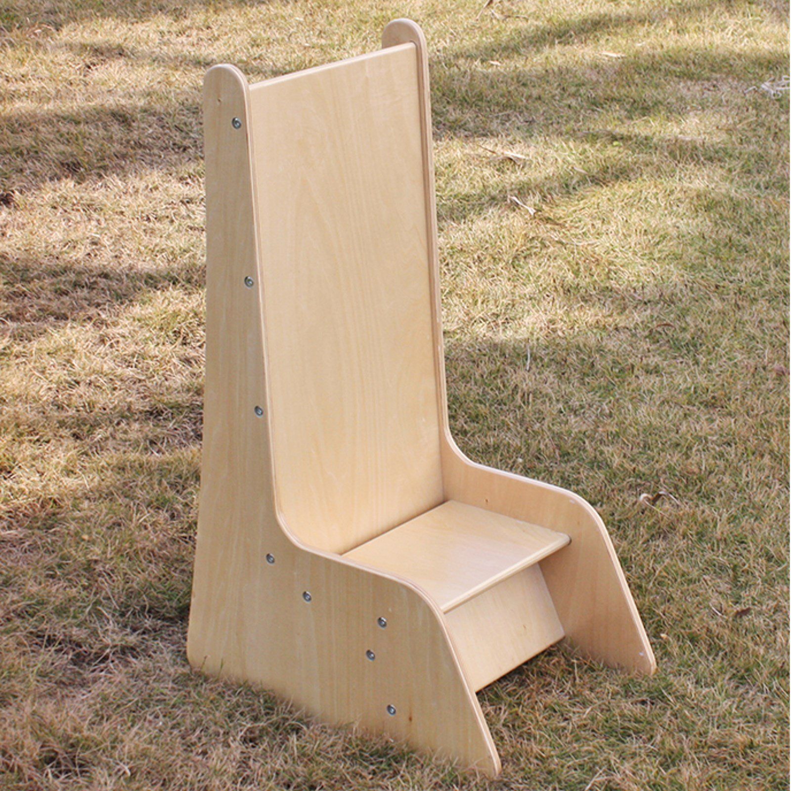 Rutsche Stuhl Kleinkindrutsche, Holz, für Kleinkinder TikTakToo und Jahr, Funktion ab kippsicher Kinderstuhl 1 2in1 aus Indoor-Rutsche 2-fach