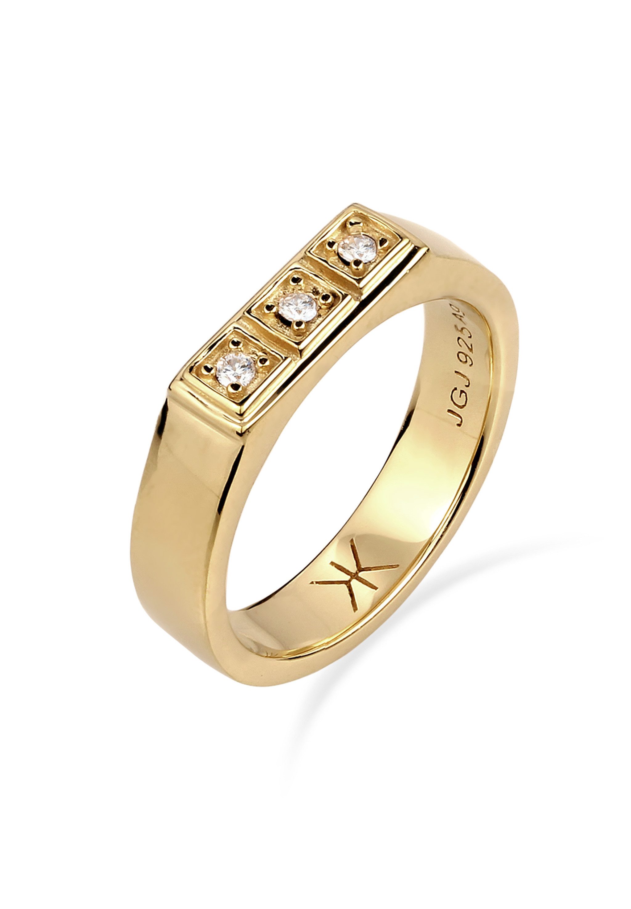 Kuzzoi Silberring mit Kristallen von Swarovski® 925 Sterling Silber