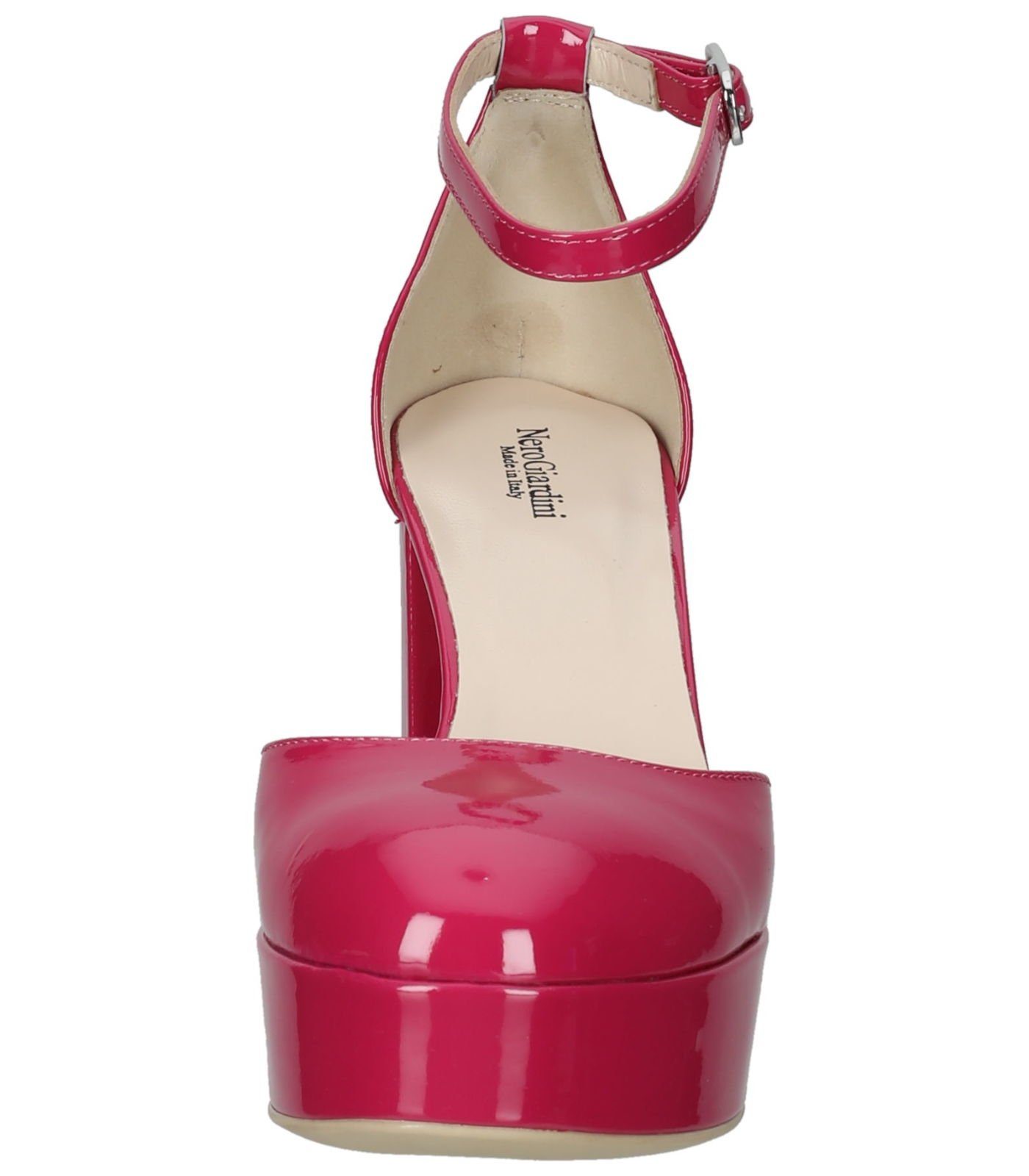 Fuchsia Giardini Leder Pumps Plateaupumps Nero