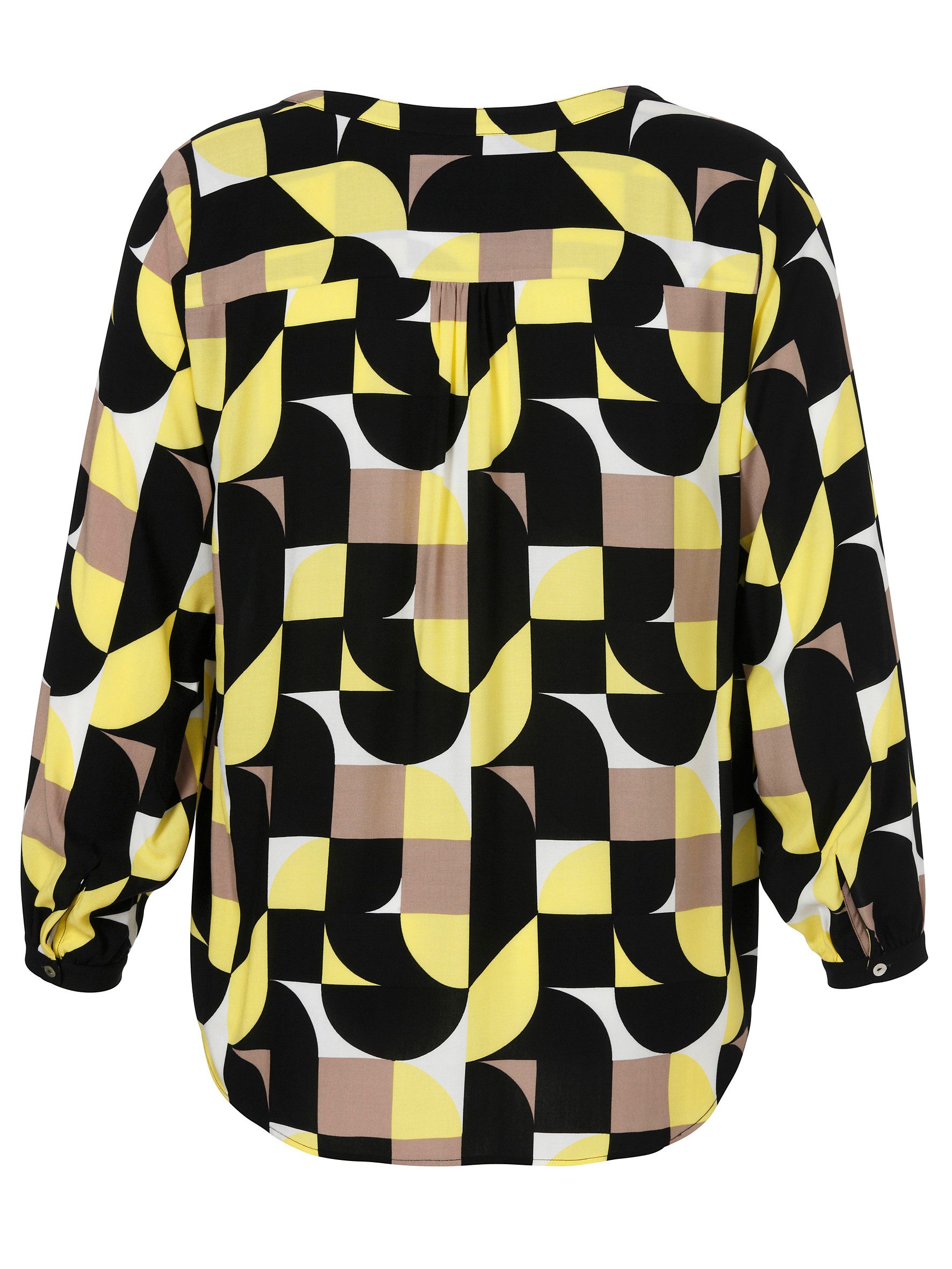 VIA APPIA DUE Klassische Bluse Bluse V-Ausschnitt 1/1 Arm Druck günstig online kaufen