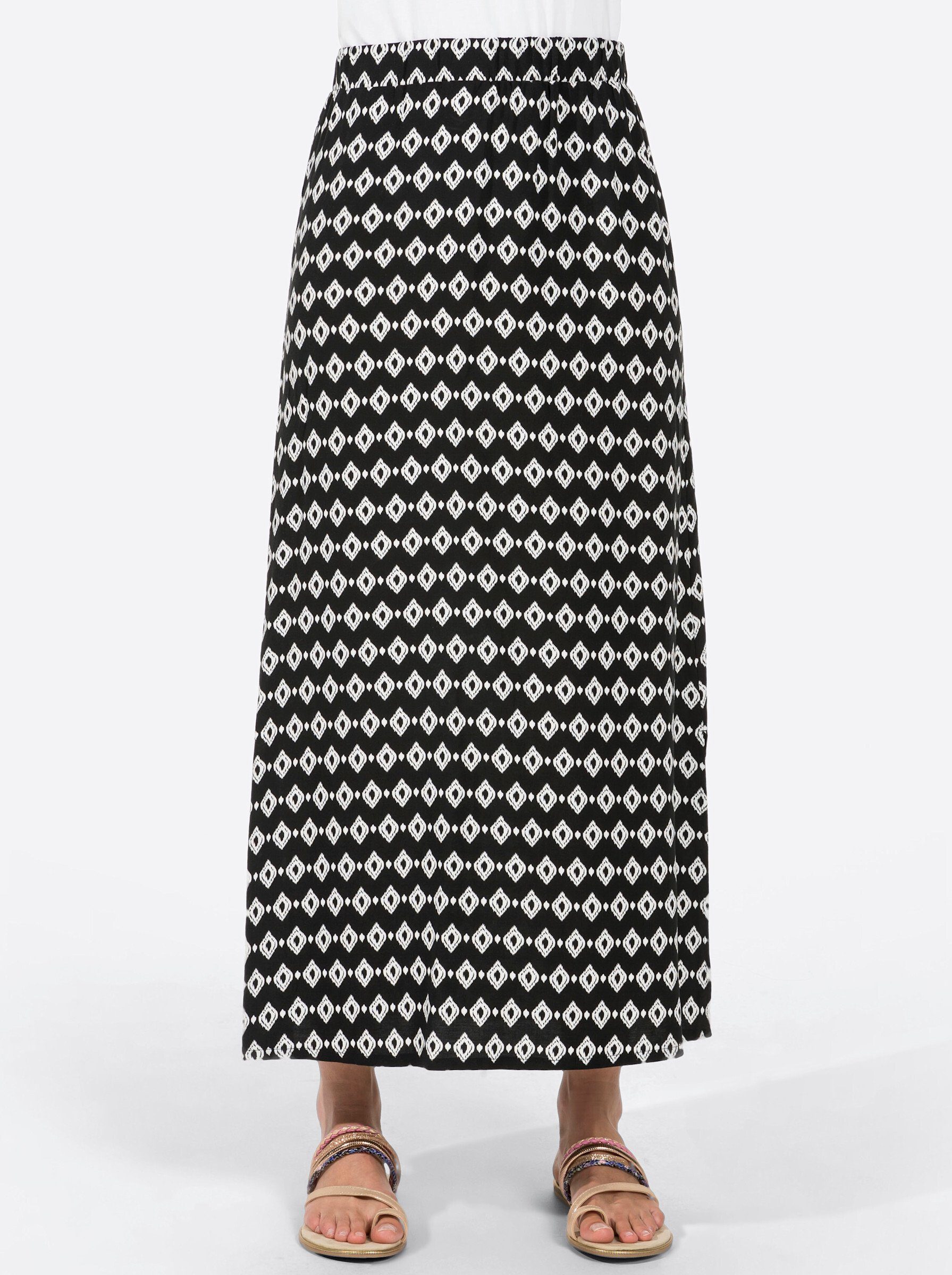 Witt A-Linien-Rock Druck-Rock