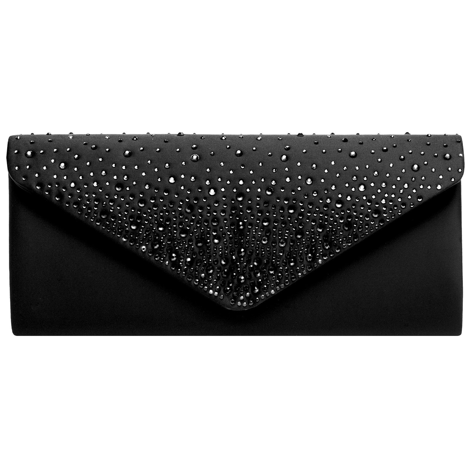 Caspar Clutch TA422 elegante Damen Clutch Tasche mit Strass Dekor