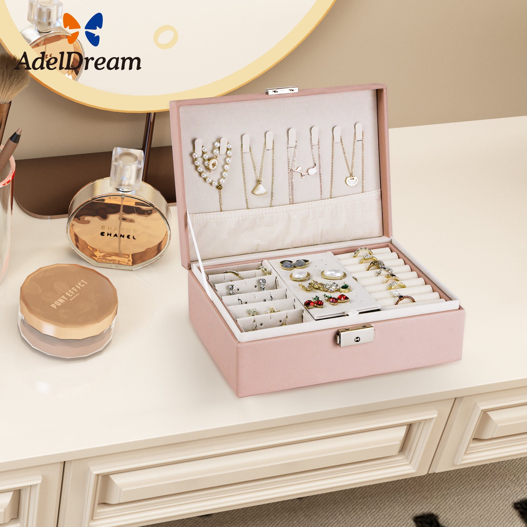 AdelDream Schmuckkasten AdelDream Damen Mädchen Schmuckkästchen günstig online kaufen