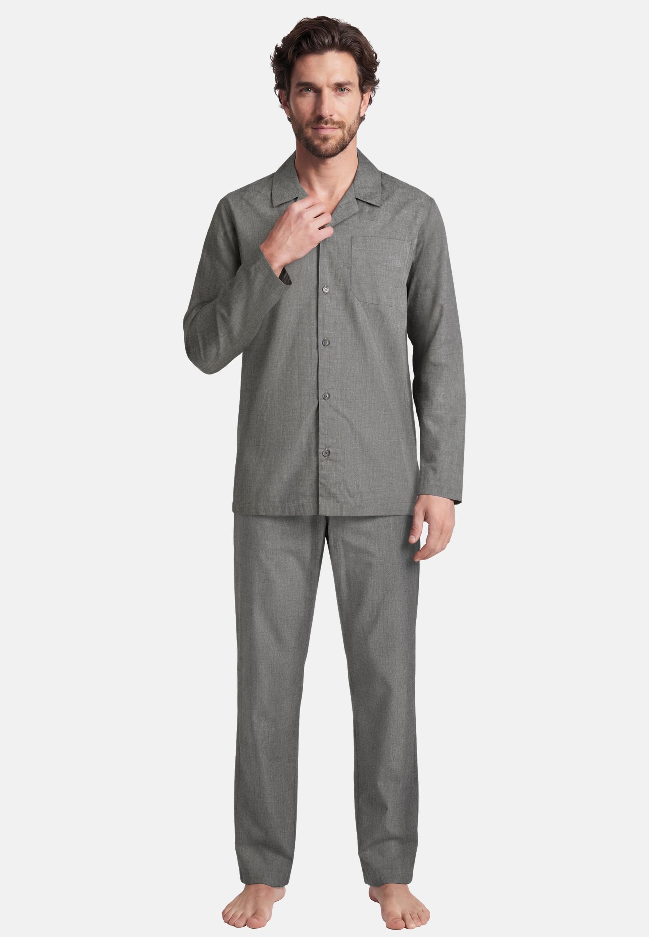 seidensticker Pyjama Classic Fil a Fil Pyjama - Baumwolle - Atmungsaktiv