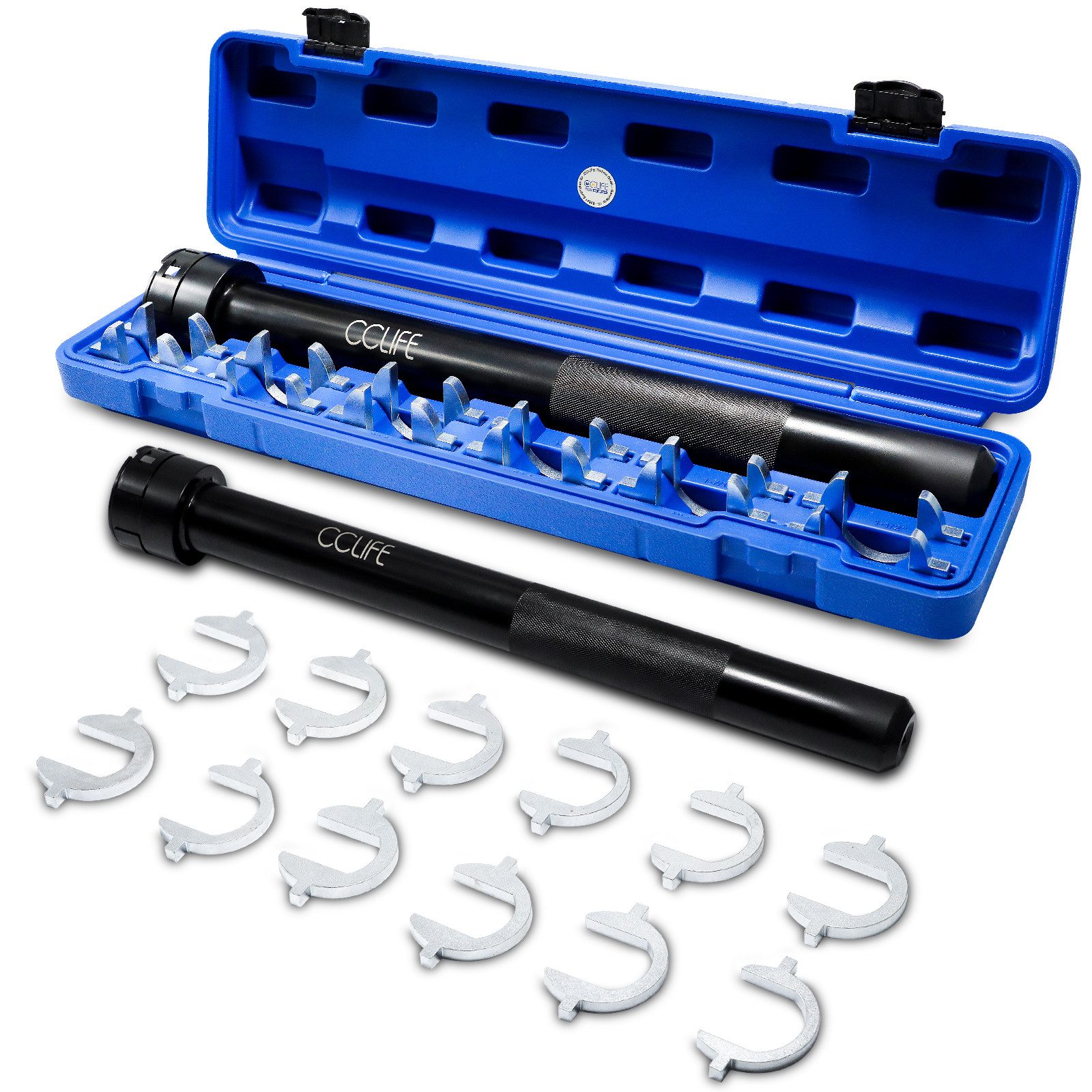 CCLIFE Montage-Kit Spurstangen Werkzeug Set 13tlg mit 12 Adaptern, B: 12 cm, L: 56 cm