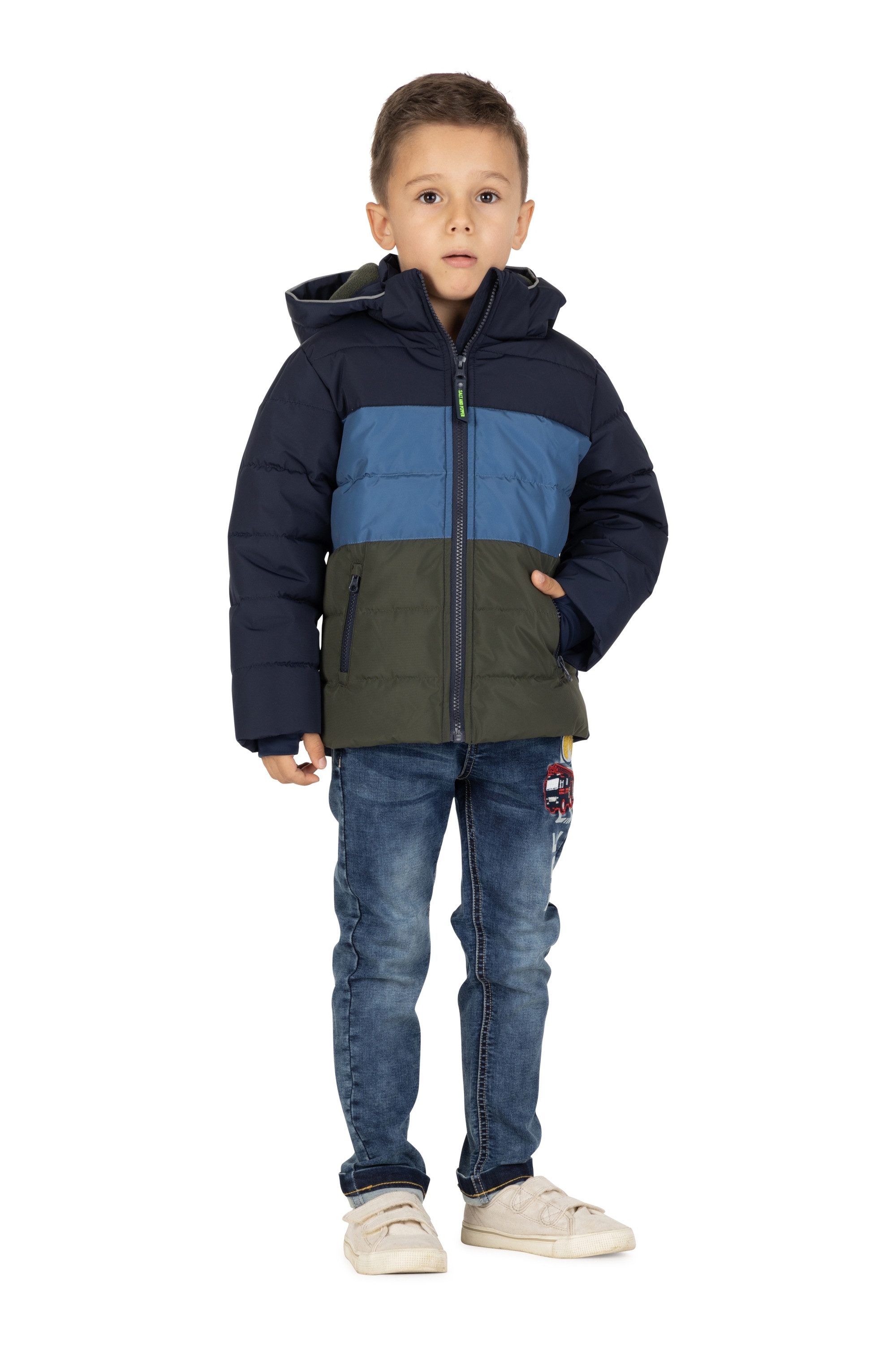 SALT AND PEPPER Outdoorjacke 3 colour Blocks mit reflektierenden Elementen