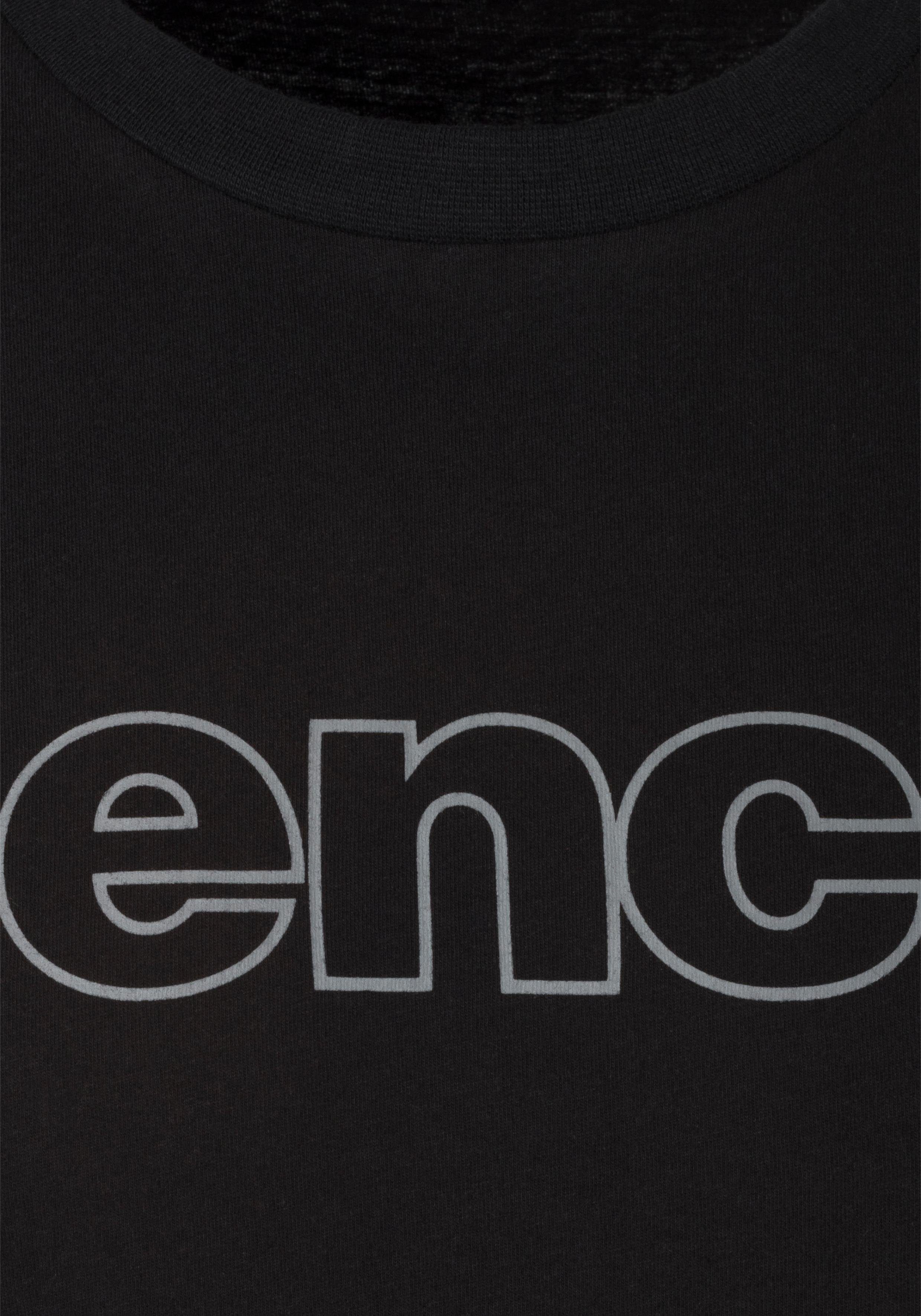 Bench. Loungewear Langarmshirt (2-tlg) mit Bench. Print vorn