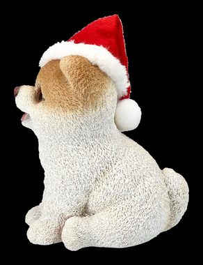 Figuren Shop GmbH Tierfigur Hunde Figur - Christmas Boo - Weihnachten Tier Deko