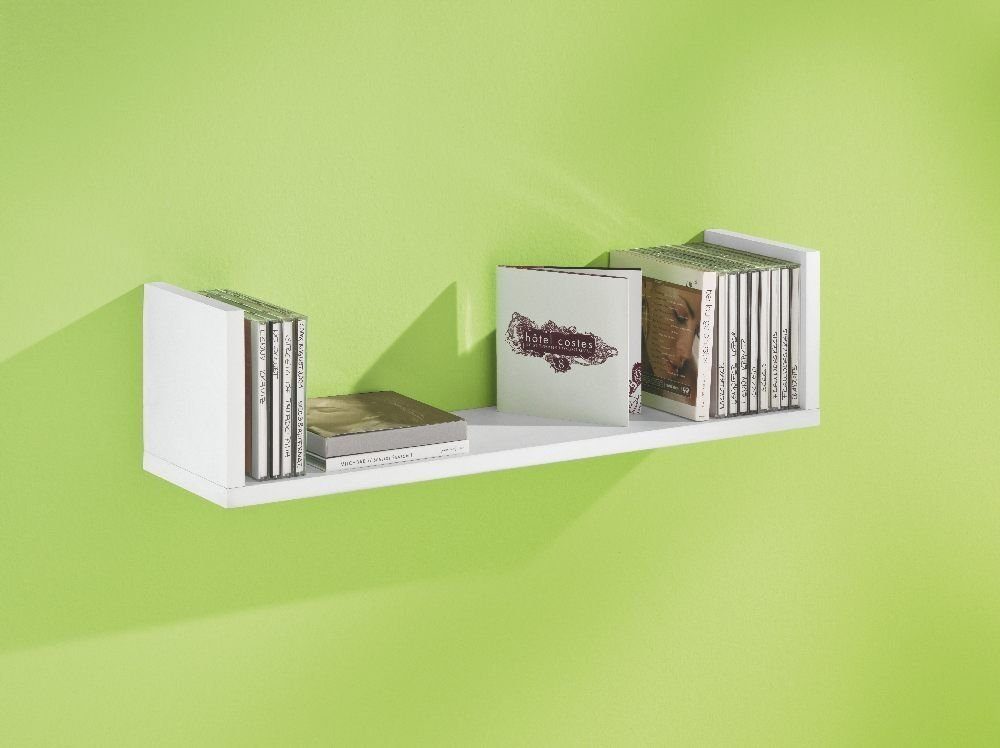 Dolle Schrank-Set Dolle Wandregal CD-Rack, weiß, 600 x 150 x 150 mm