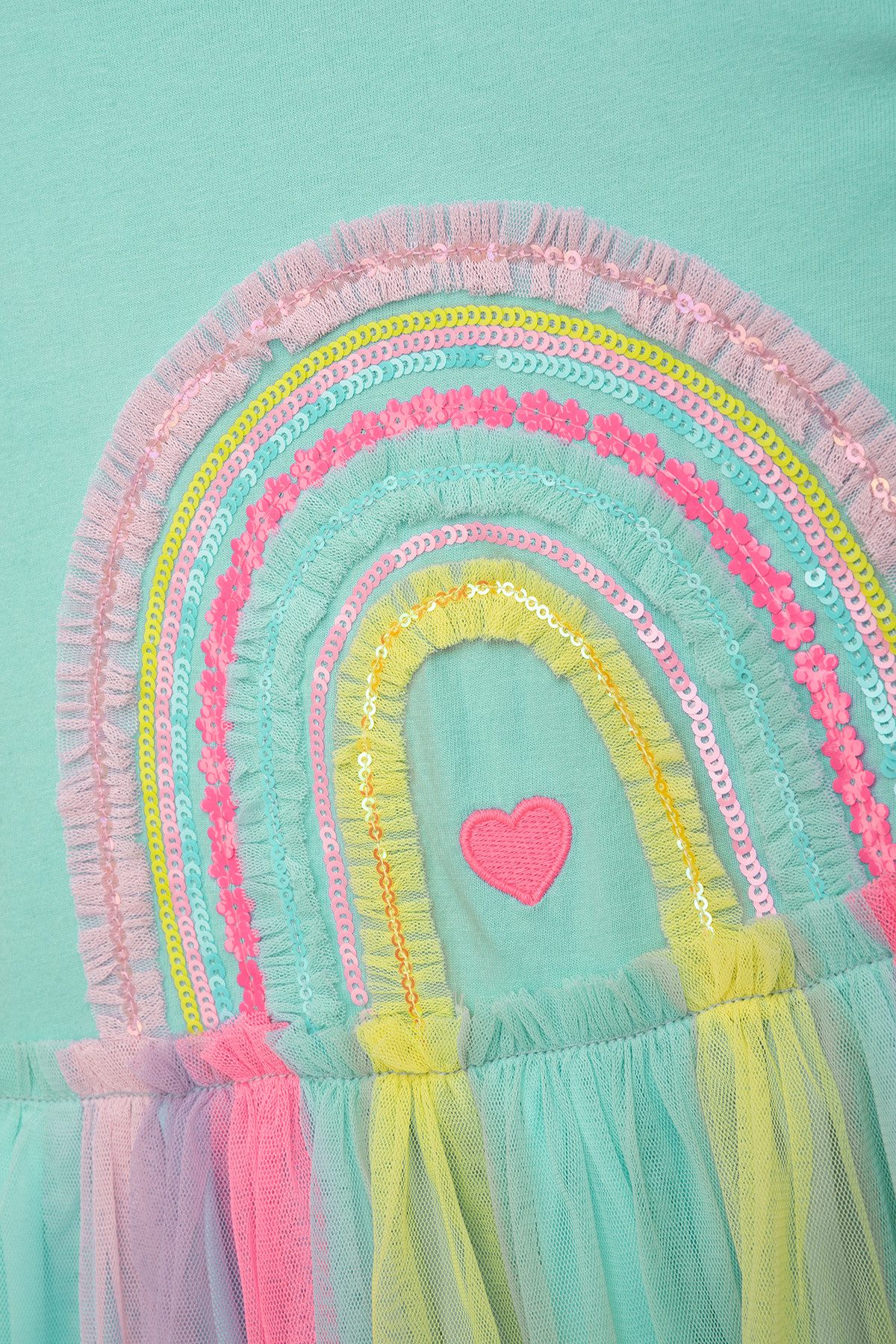 DANAMADE Tüllkleid DCARLA (1-tlg) Märchenhaftes Mädchenkleid mit Regenbogen-Design