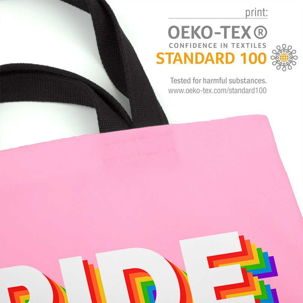 Logo club flag Rainbow pride Henkeltasche Stolz Gay LGBTQ PRIDE parade Schriftzug (1-tlg), VOID
