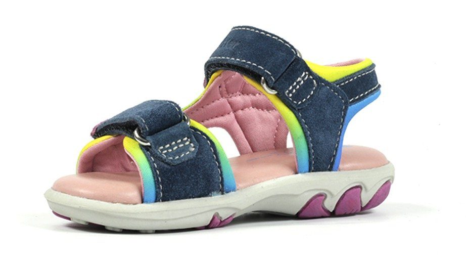 individuellem Dora Richter Batik-Farbverlauf navy-multi mit Sandale
