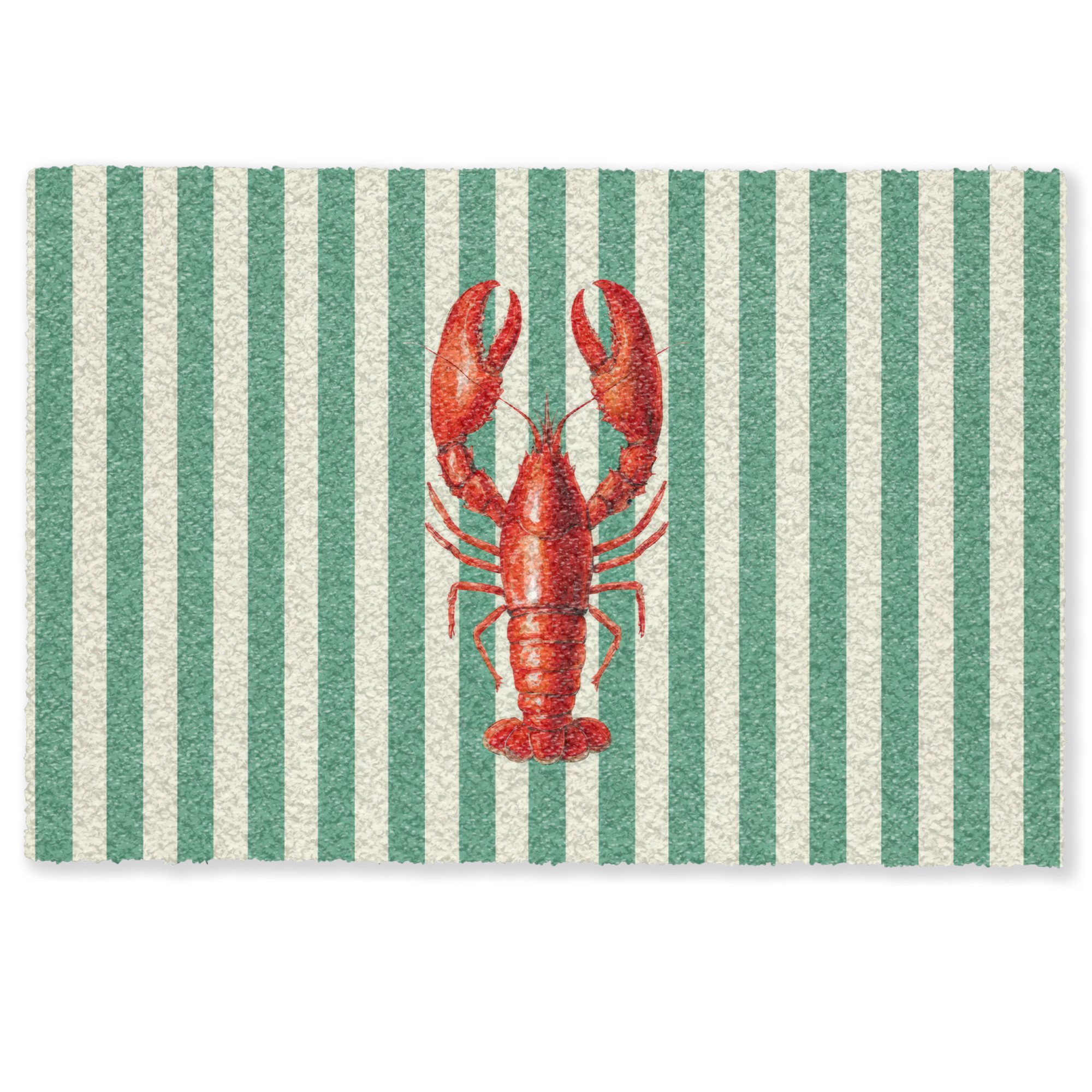 MuchoWow Fußmatte Krebs - Streifen - Realistisch - Sommerlich, Rechteckig, günstig online kaufen
