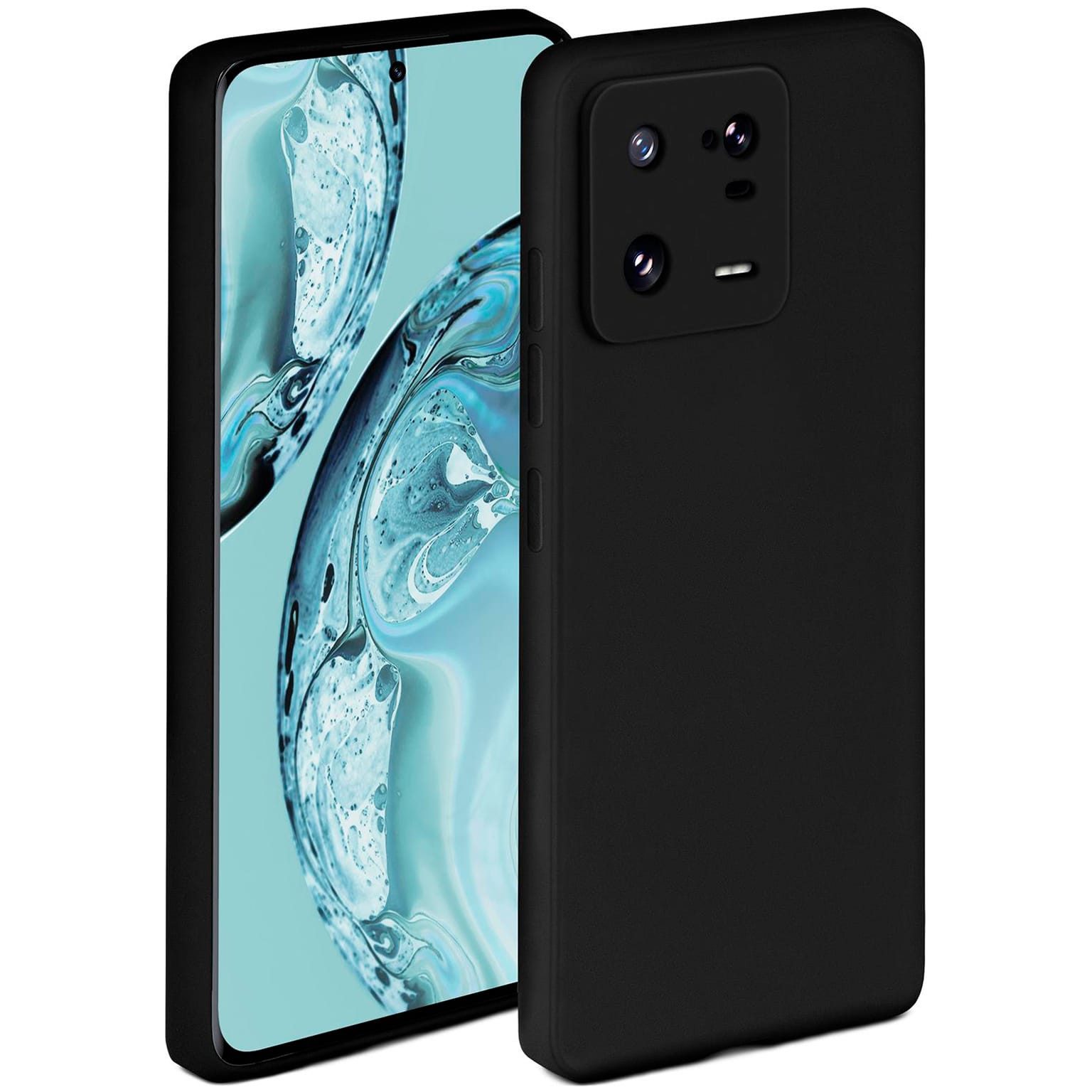 ONEFLOW Handyhülle für Xiaomi 13 Pro Hülle Silikon Soft Case Schwarz 6,73 Zoll, Silikonhülle Cover Dünn Handytasche TPU Schutzhülle mit Kameraschutz