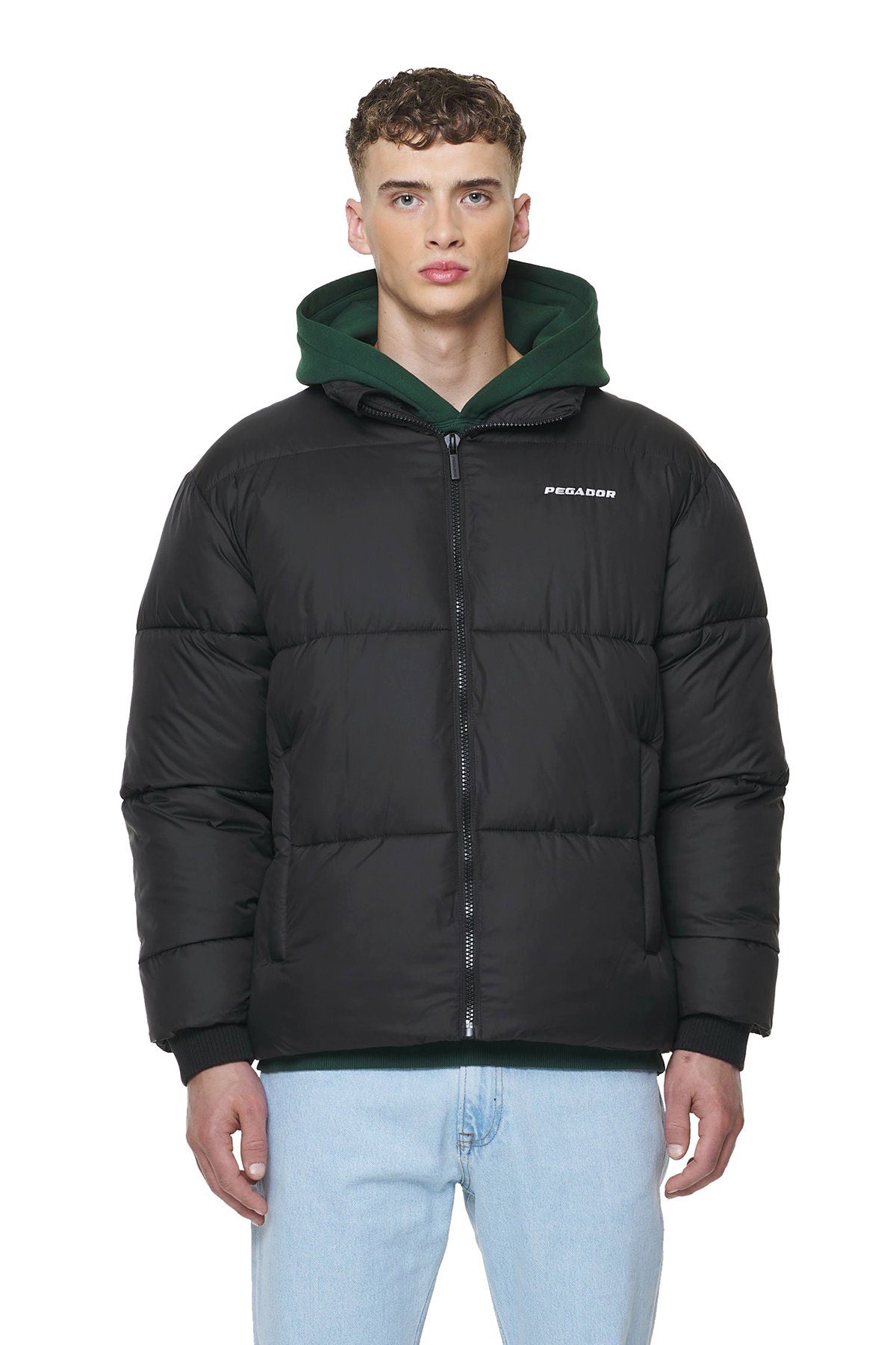 PEGADOR Steppjacke Picard Puffer (1-St., kein Set) Logostickerei