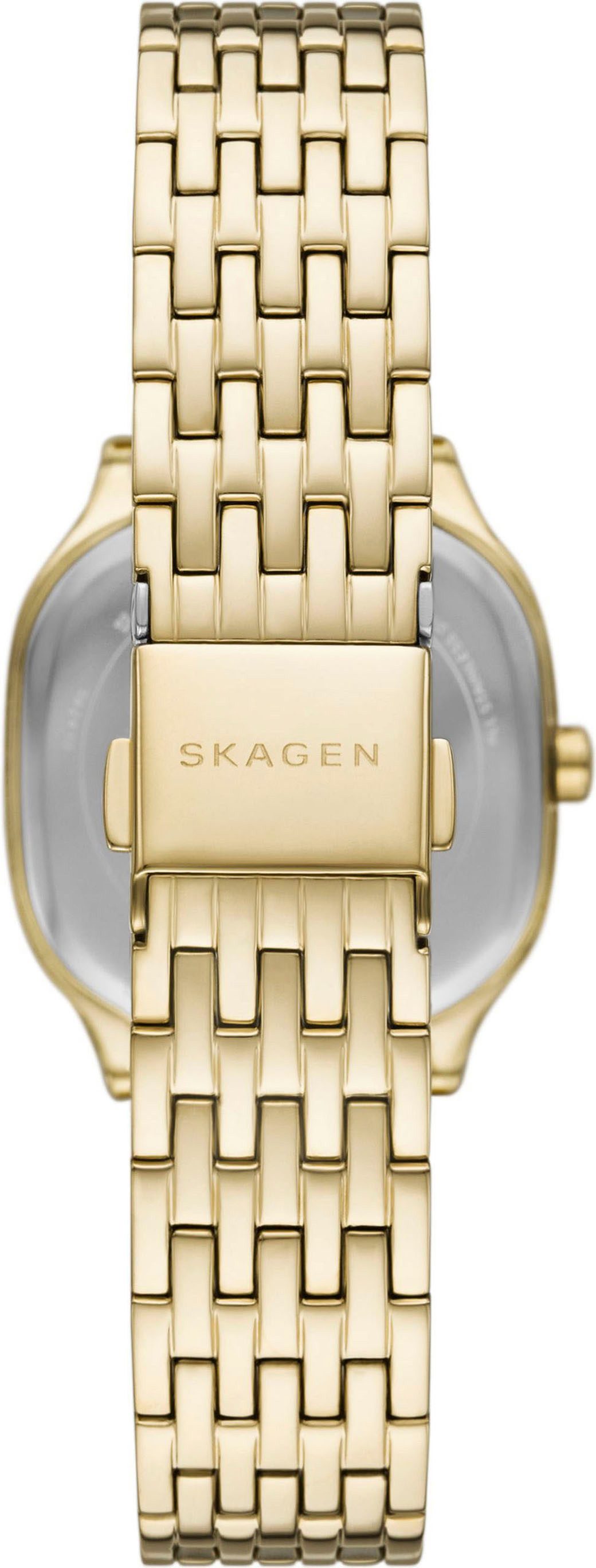 SKAGEN Quarzuhr MELLEM LILLE SKW3162, Armbanduhr, Damenuhr, Edelstahlarmband, analog