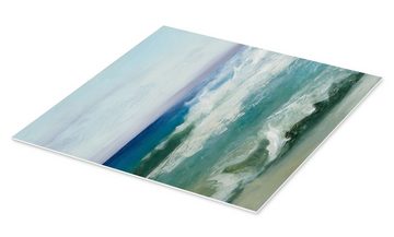 Posterlounge Forex-Bild Julia Purinton, Azurblauer Ozean, Badezimmer Maritim Malerei