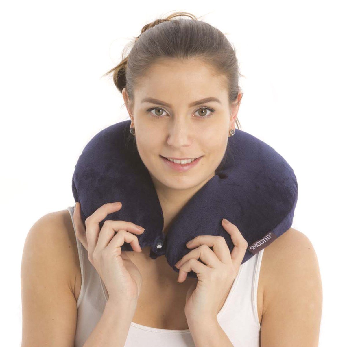 Smoothy Nackenkissen Reise Nackenkissen, Mikroperlen Füllung & Fleece Bezug günstig online kaufen