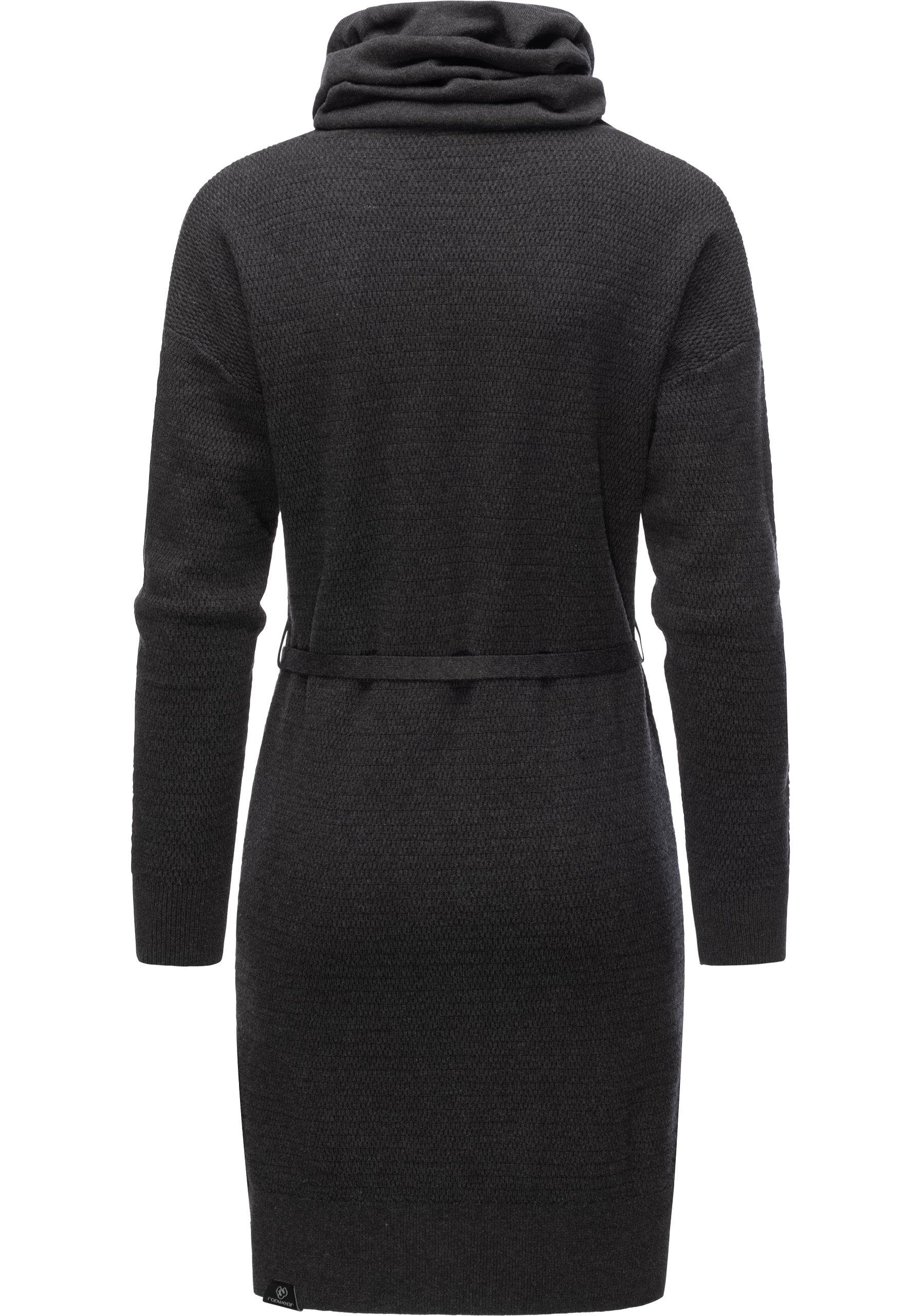Ragwear Sweatkleid Babett Dress Intl. warmes Winterkleid mit breitem Rollkragen