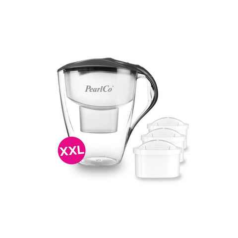 PearlCo Wasserfilter XXL Wasserfilter Family LED - Wasserfilter inkl. 3 unimax Filterkartus