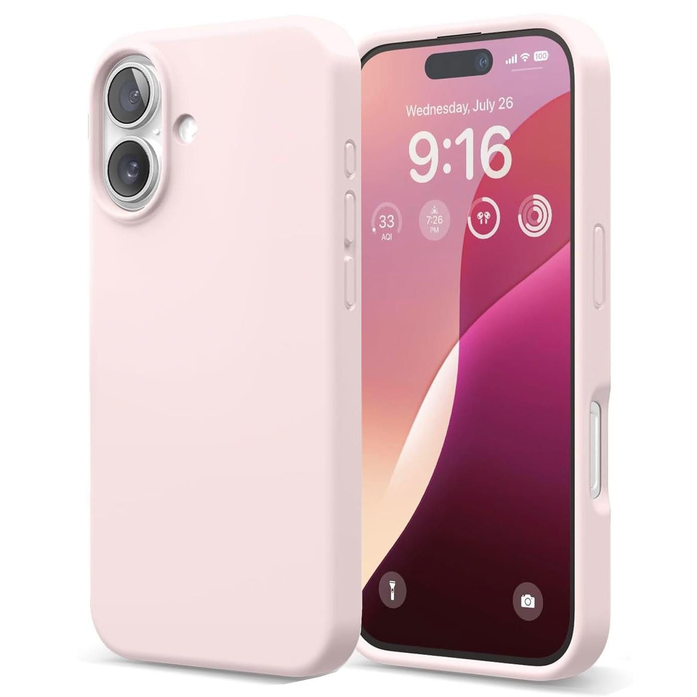 CoolGadget Handyhülle Silikon Colour Series Slim Case für Apple iPhone 17 6,3 Zoll, Hülle weich Handy Cover für iPhone 17 Schutzhülle Innenfleece