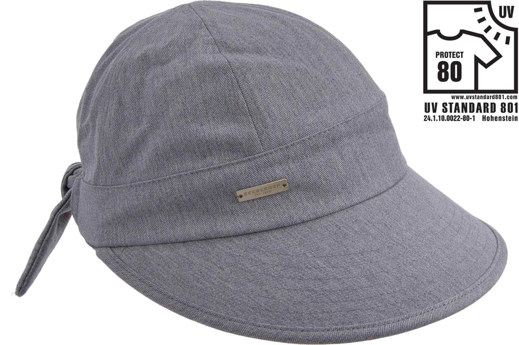 Sonnenhut Baumwollstoff Schirmmütze mit Schleife 468796-0