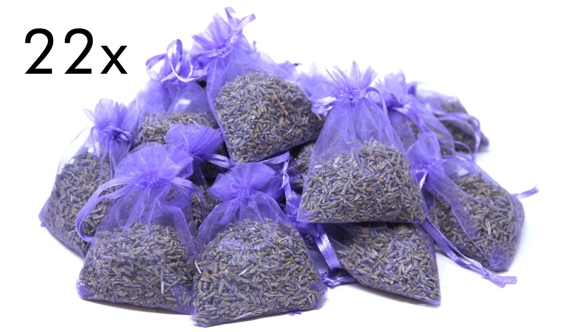 Quertee Duftbeutel 22 Lavendelsäckchen Lavendel Duftsäckchen Lavendelkissen Mottenschutz, 1-tlg.