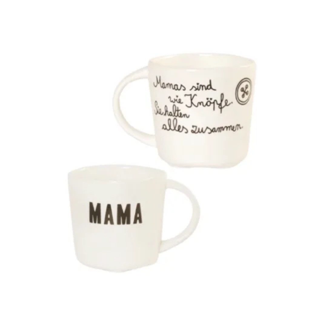 Good old Friends Tasse Mamas sind wie Knöpfe sie halten alles zusammen