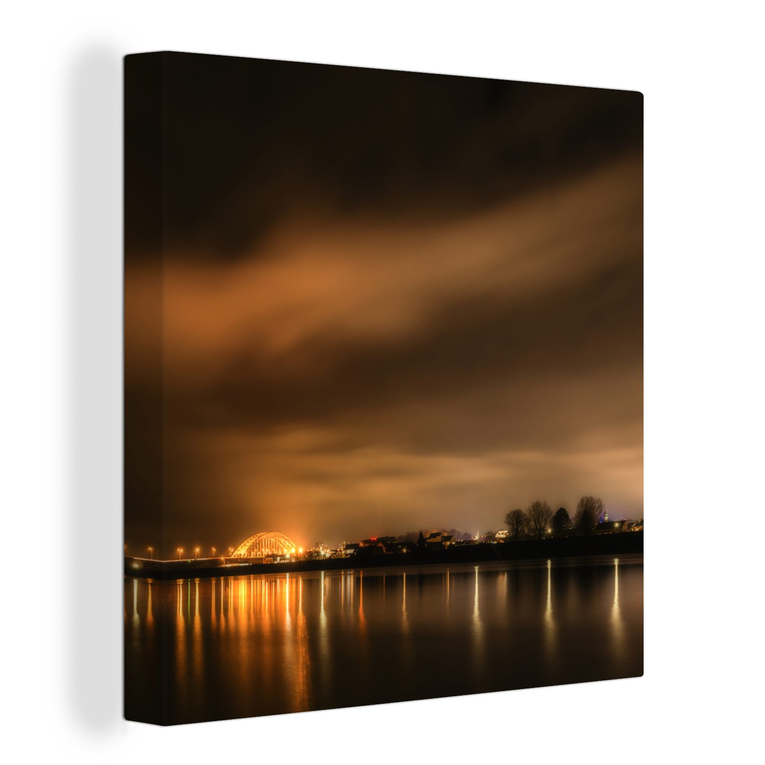 OneMillionCanvasses® Leinwandbild Nijmegen - Luft - Licht, (1 St), Leinwand Bilder für Wohnzimmer Schlafzimmer