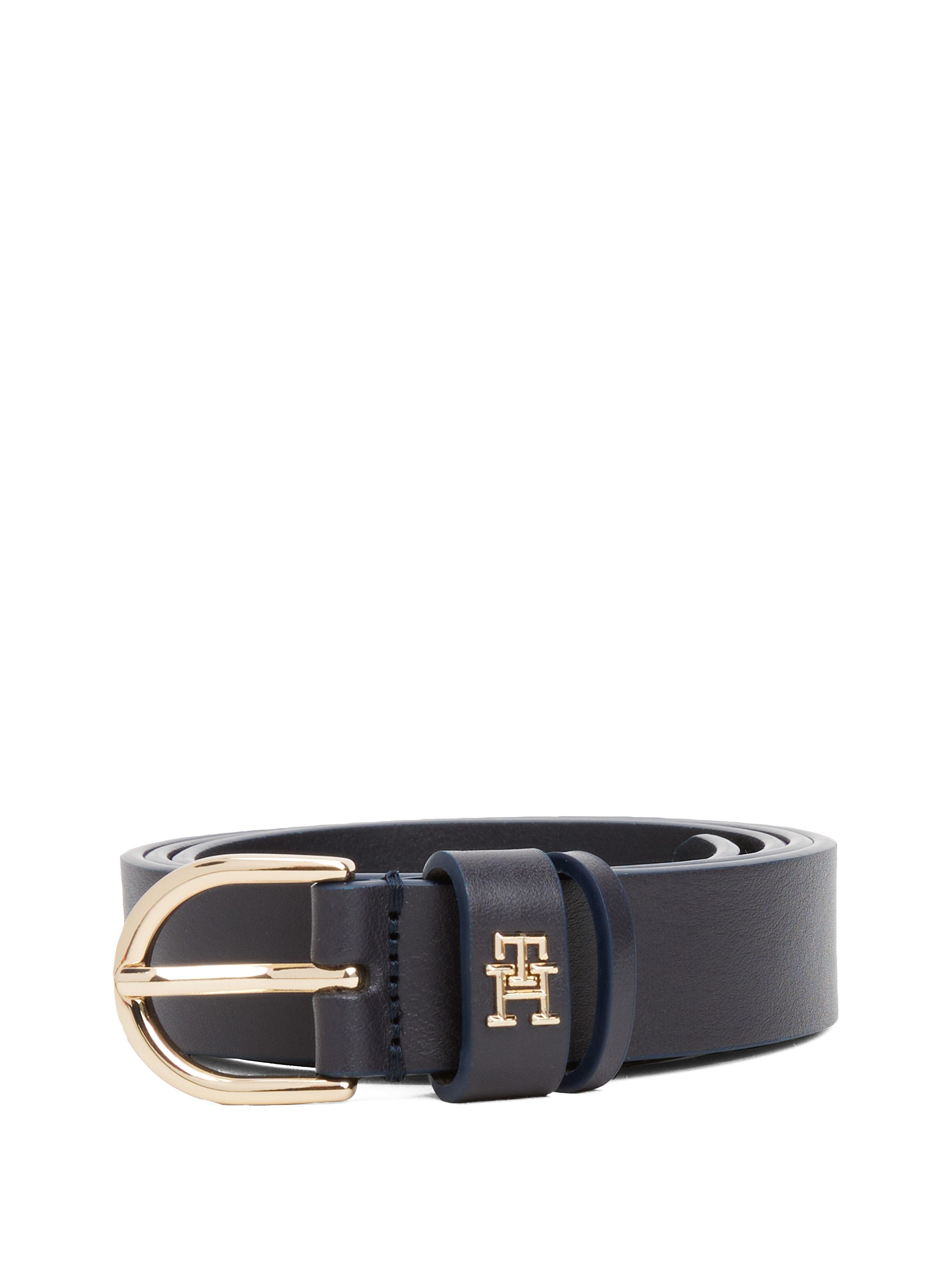 Tommy Hilfiger Ledergürtel ESSENTIAL EFFORTLESS 2.5 cm breit GOLD Logoemble günstig online kaufen