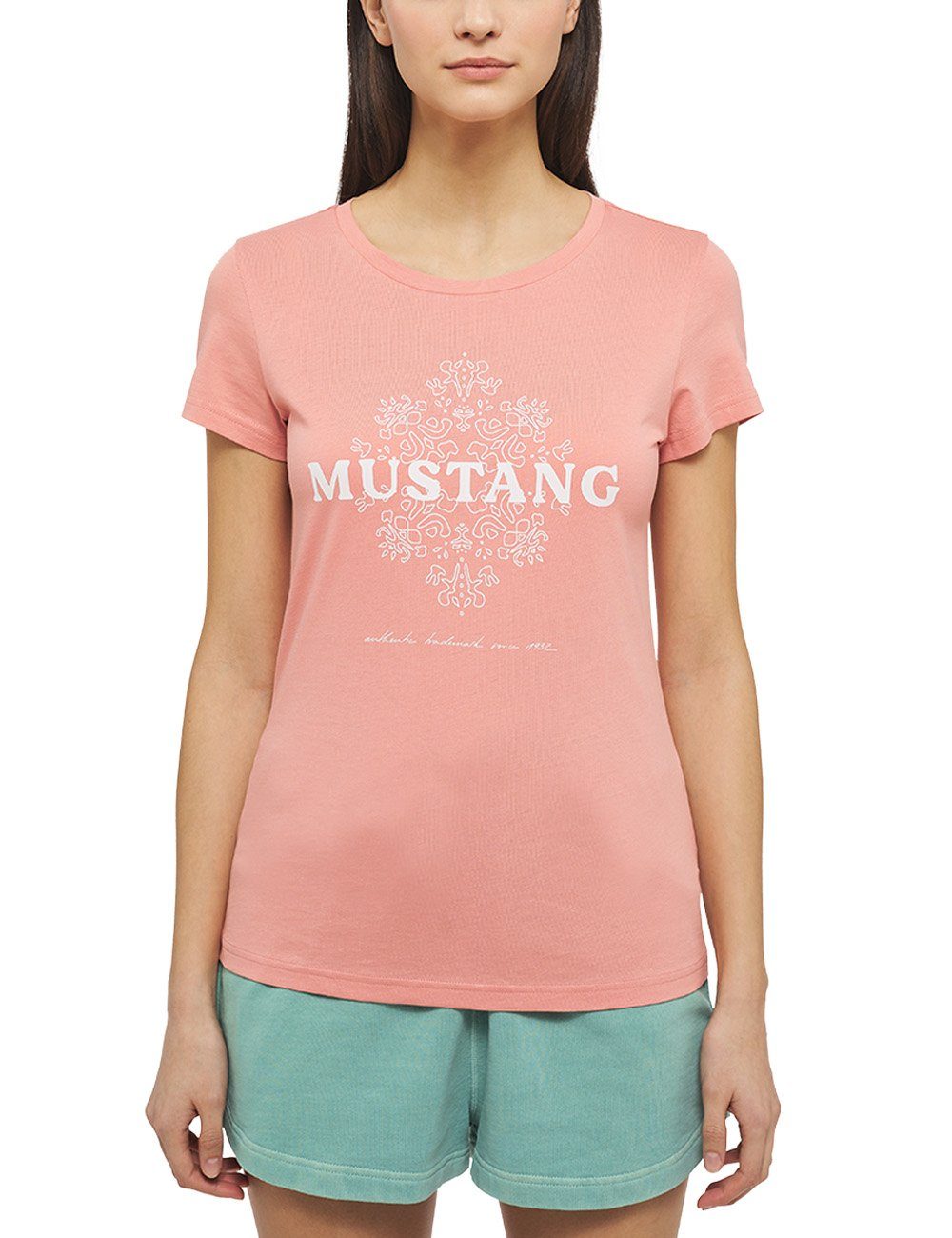 MUSTANG T-Shirt Alexia C Print pink | T-Shirts