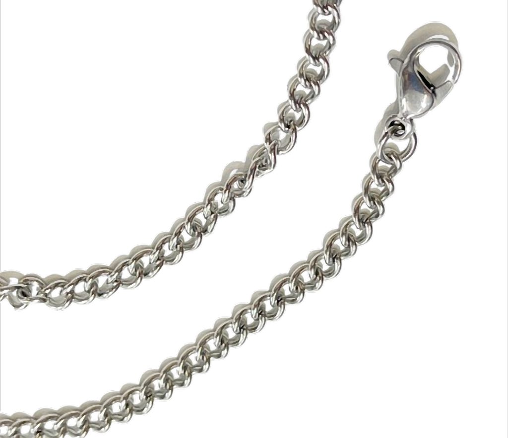 Westernlifestyle Edelstahlkette SteelChain Classic Panzerkette Edelstahl Kette, 3 mm, Längen 42–60 cm – Bild 2 von 2