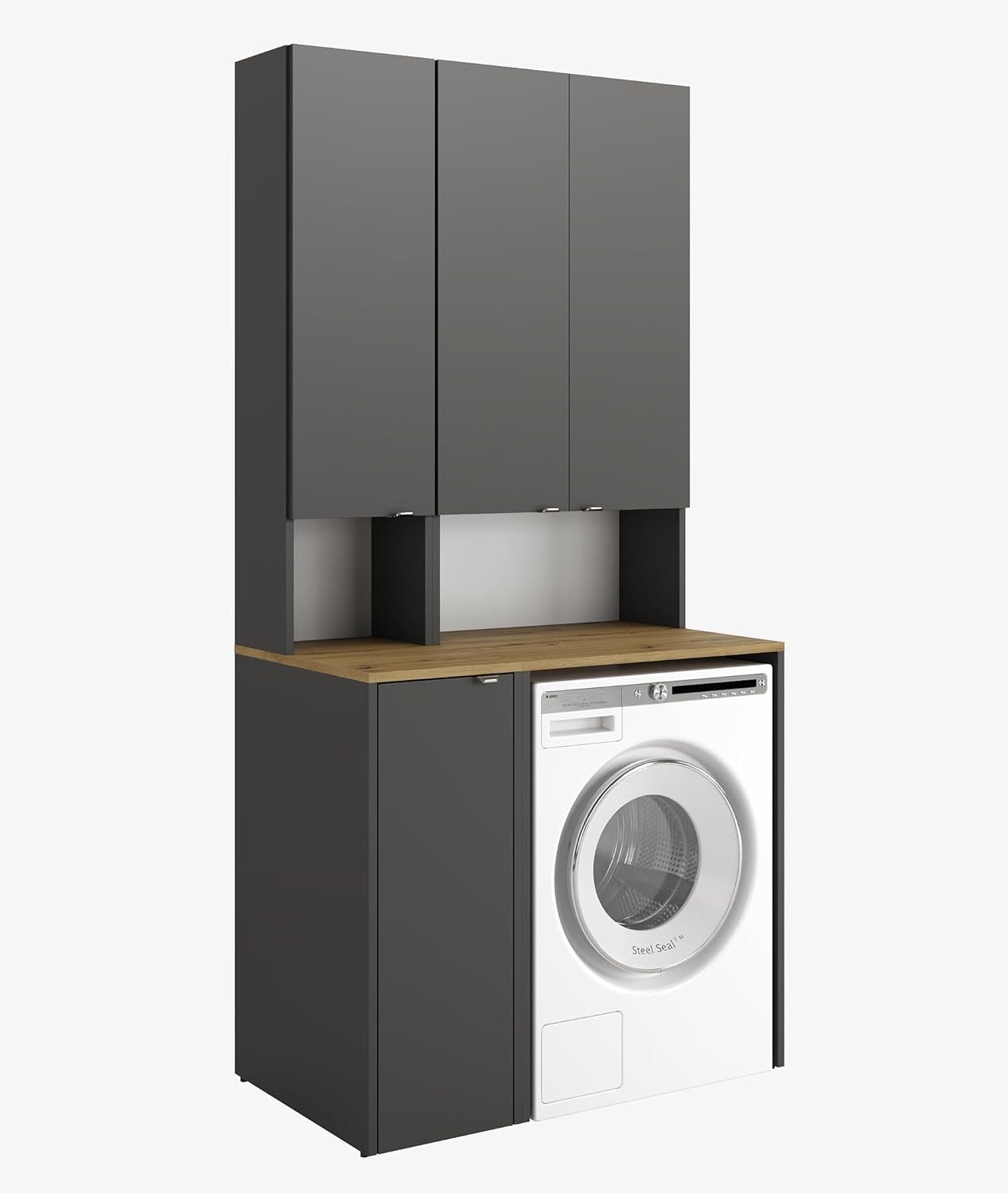 Platan Room Badezimmer-Set Waschmaschinenschrank 65 cm günstig online kaufen