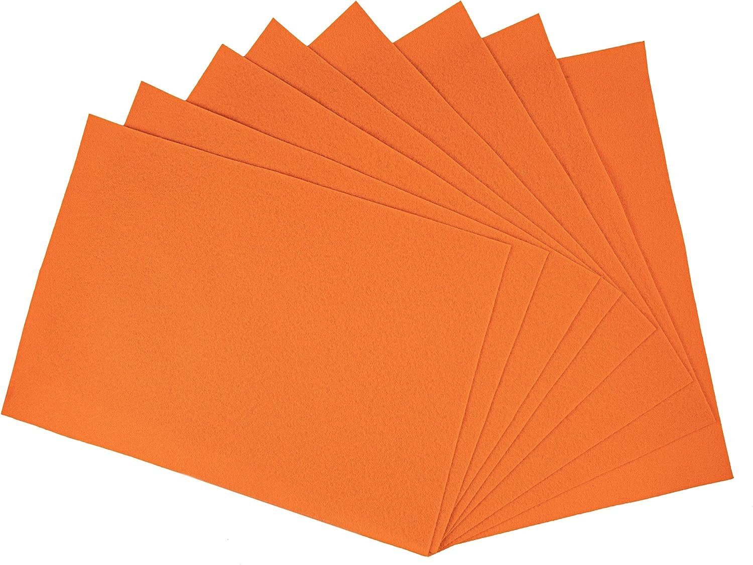 Bastelkartonpapier Interdruk Bastelfilz orange 8 Blatt