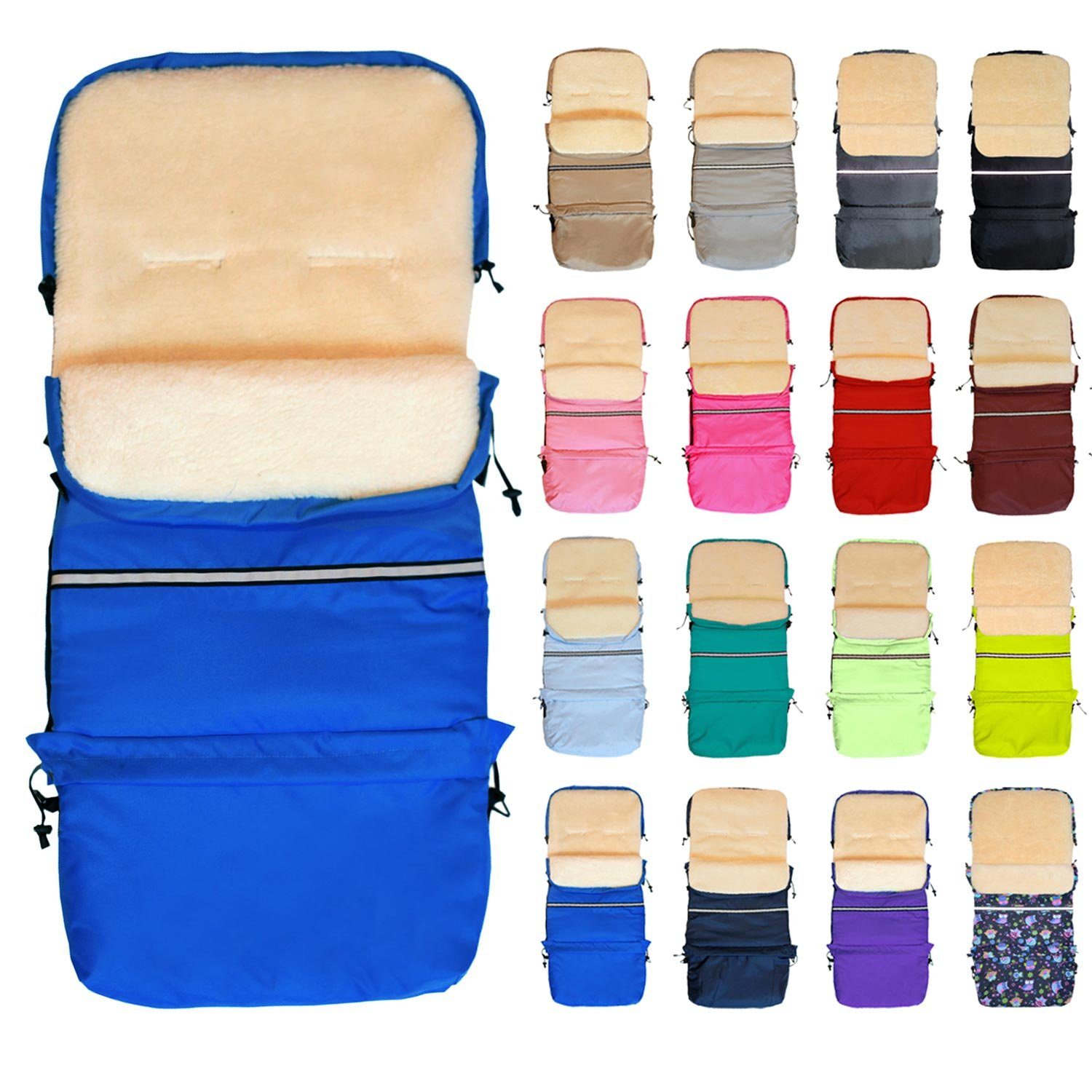 Baby-Joy Fußsack Baby-Joy Fußsack FINN XXL -110cm- Kinderwagen Winterfußsack Thermofußs, Wetterfest, Thermo-warm und Ultraweich