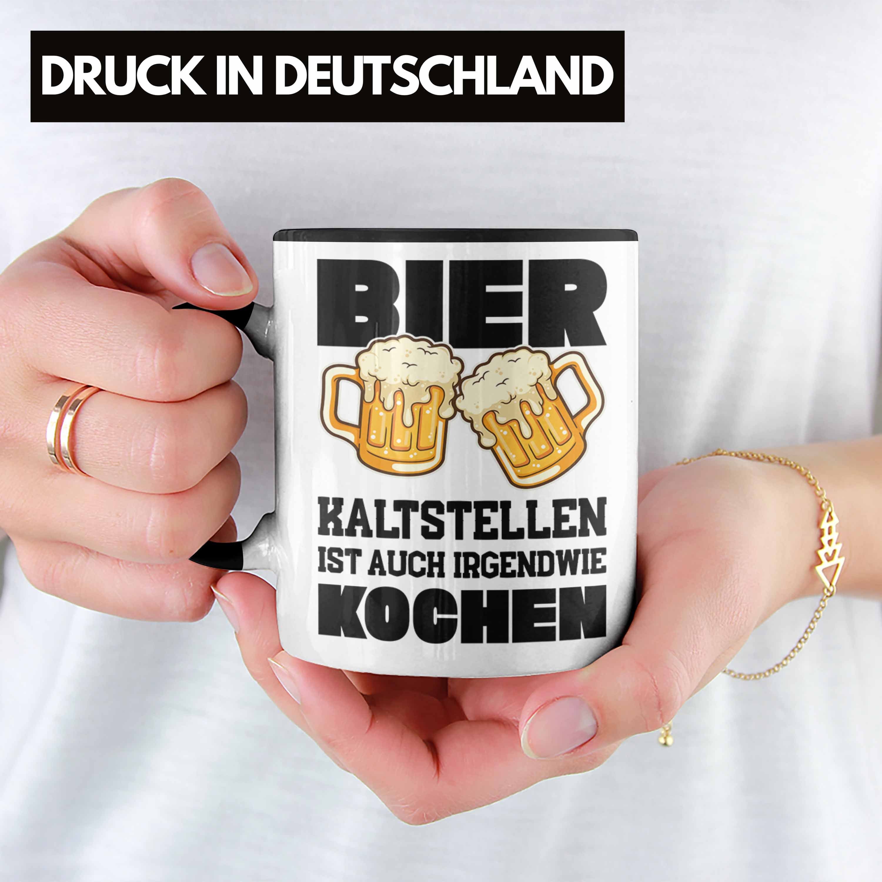 Männer Party Lustiger Vater Lustiger Tasse Tasse Trendation - Saufen Bier Spruch Schwarz Trendation Spruch