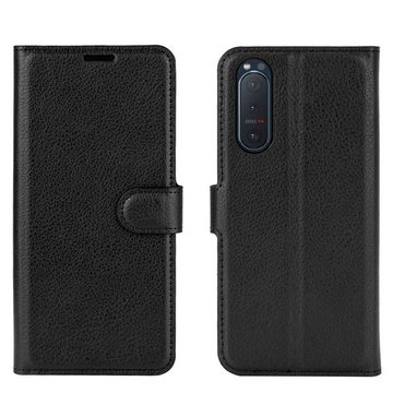 König Design Handyhülle Sony Xperia 5 II, Schutzhülle Schutztasche Case Cover Etuis Wallet Klapptasche Bookstyle