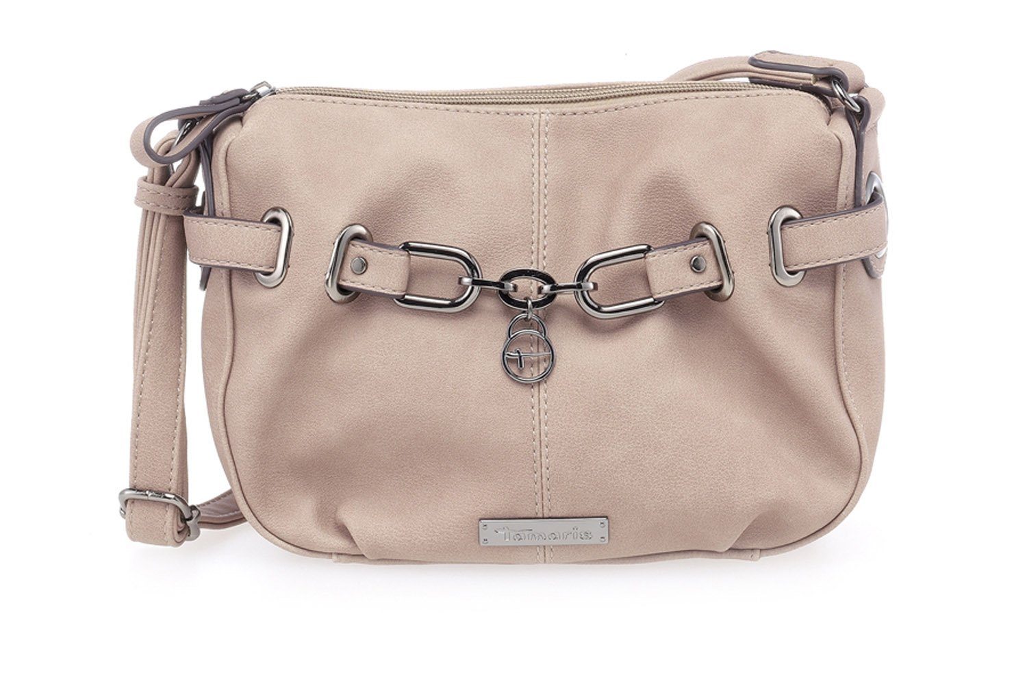 Tamaris Umhängetasche Uda (Set), Damen Crossbody Bag Handtasche Umhängetasche Metallelemente mauve