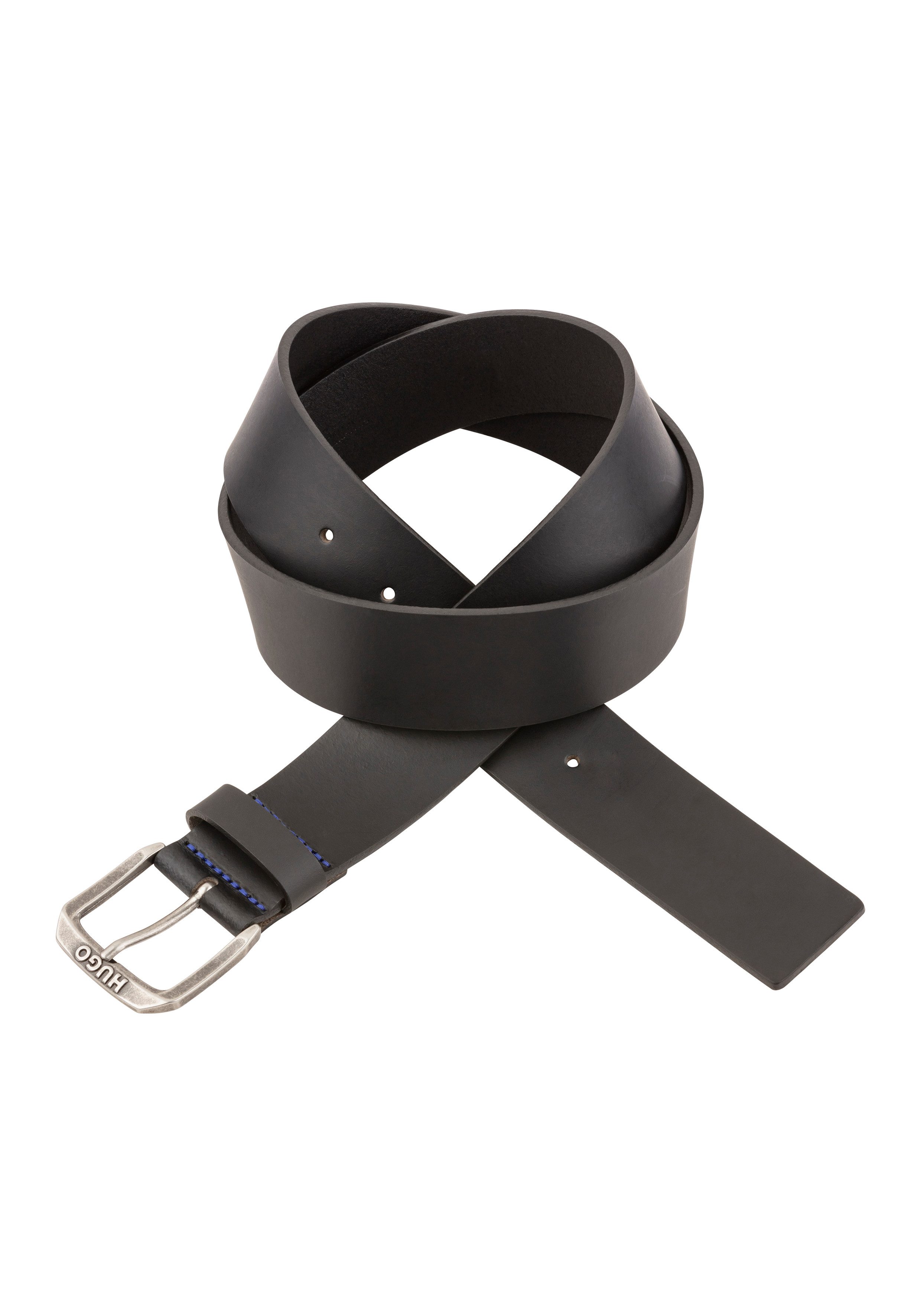 HUGO Blue Ledergürtel Berker_Sz40 mit BOSS-Schriftzug günstig online kaufen