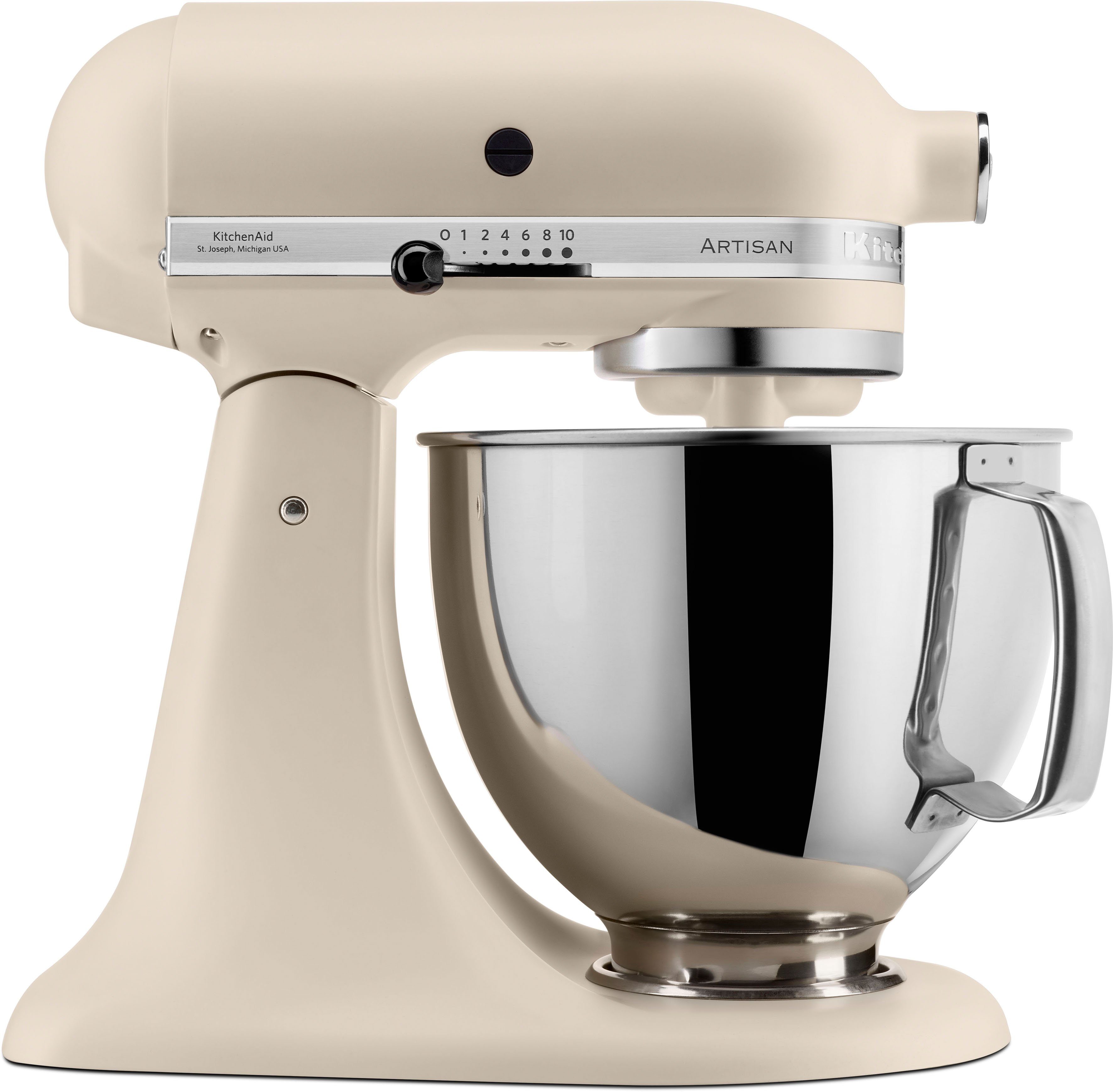 KitchenAid Küchenmaschine 5KSM125EFL FRESH LINEN, 300 W, 4,8 l Schüssel, Gratis Fleischwolf/Spritzgebäckvorsatz, Schüssel, (Wert ca. 238,-UVP)