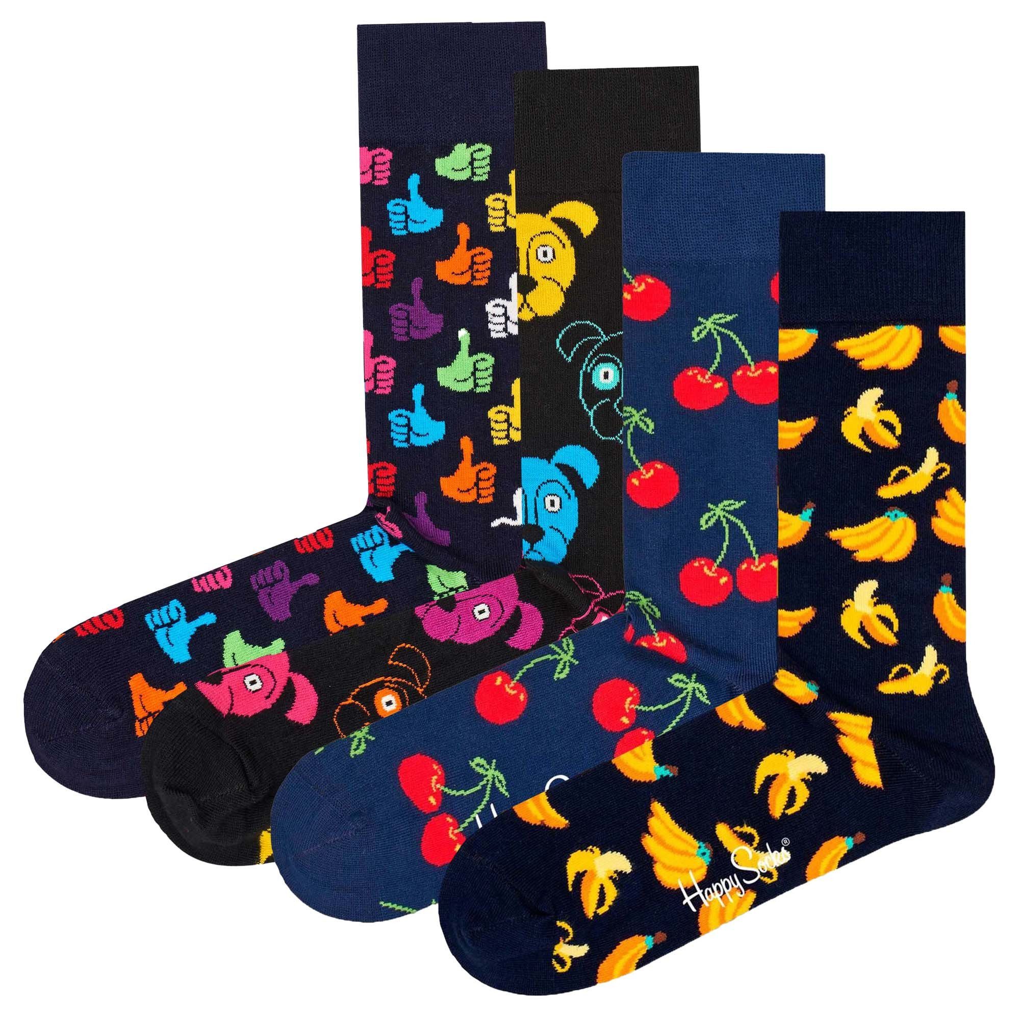 Kurzsocken Unisex Socken 4er Pack Baumwolle