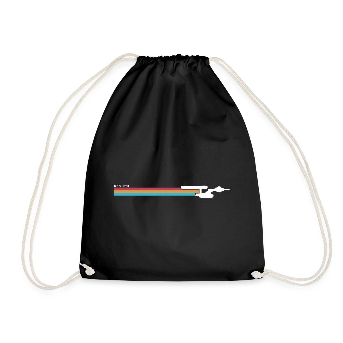 Spreadshirt Turnbeutel Star Trek The Original Series NCC-1701 Regenbogen Turnbeutel (1-tlg)