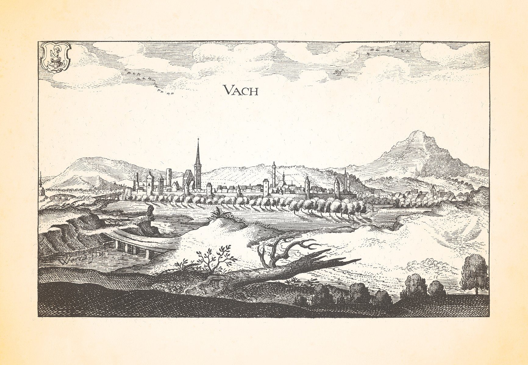 Kunstdruck Vach Vacha Burg Wendelstein Werrabrücke Schreinmadonna Gnadenstuhl Mer