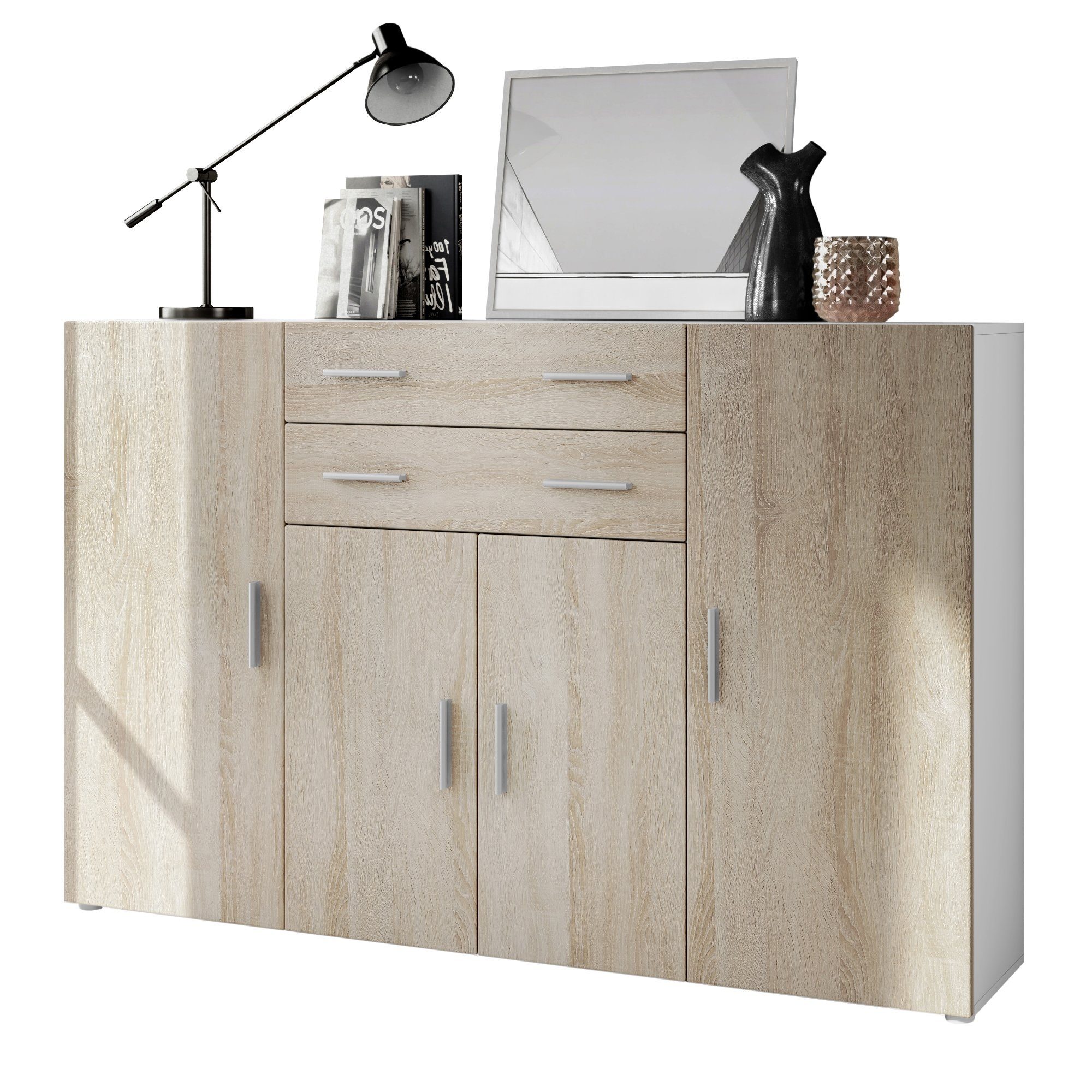 Vladon Highboard Aron (Anrichte, mit 4 günstig online kaufen