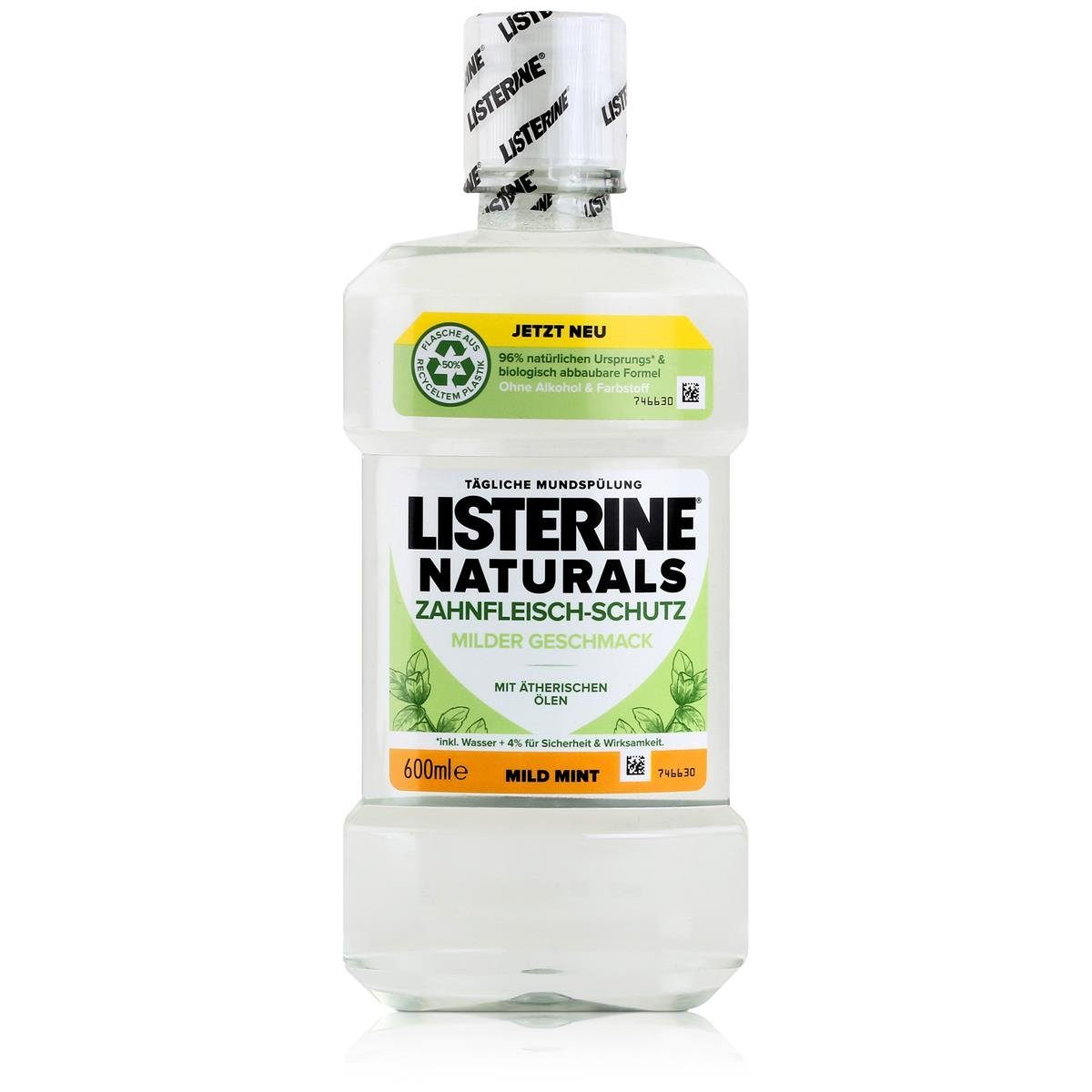 Listerine Mundspülung, Listerine Munspülung Naturals Zahnfleisch-Schutz 600ml - Mild Mint (1e