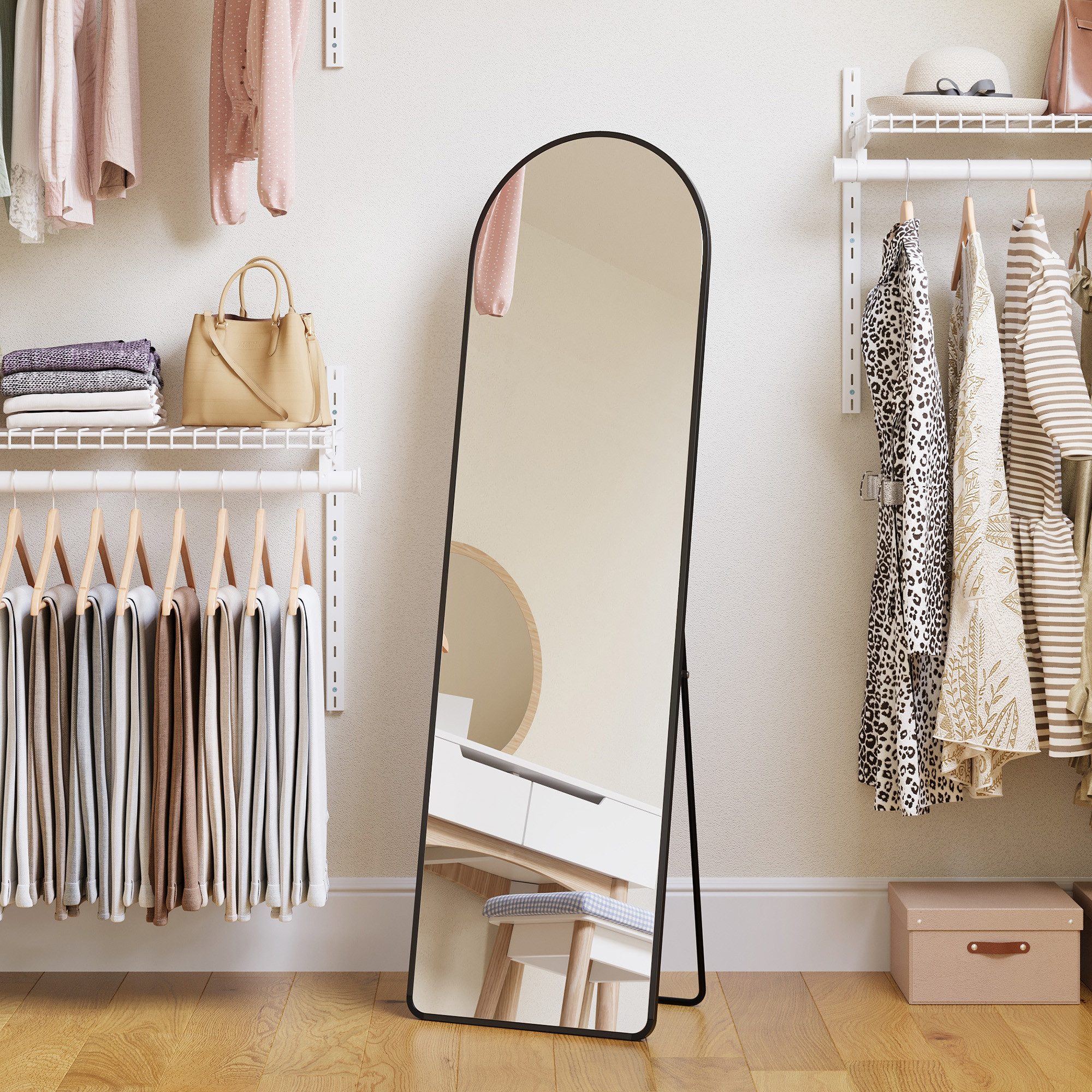 SONGMICS Standspiegel (packet), Ganzkörperspiegel, 160 x 50 / 150 x 40 cm, günstig online kaufen