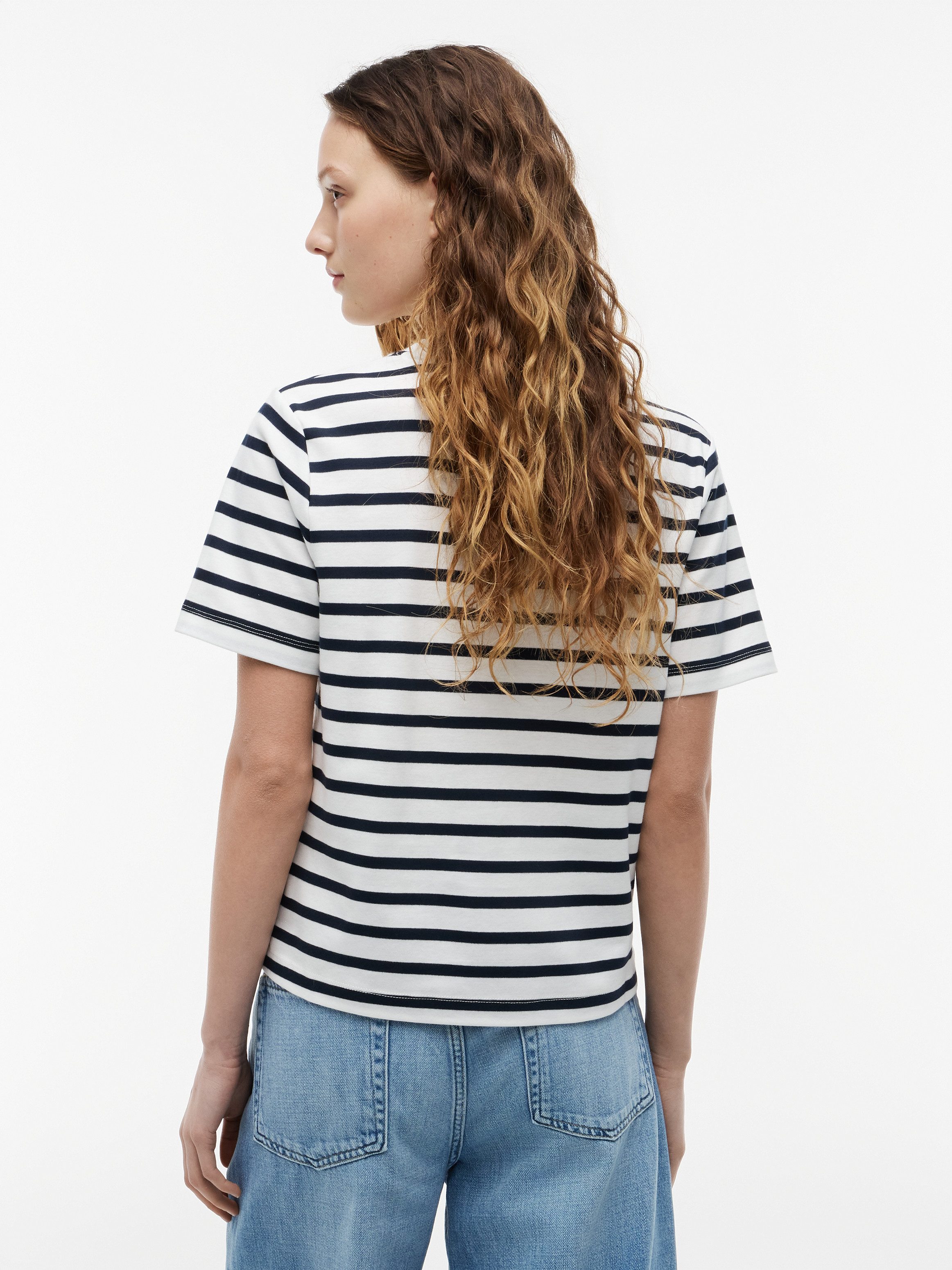 Tommy Hilfiger Kurzarmshirt INTERLOCK BOXY C-NK SS TEE Baumwolle